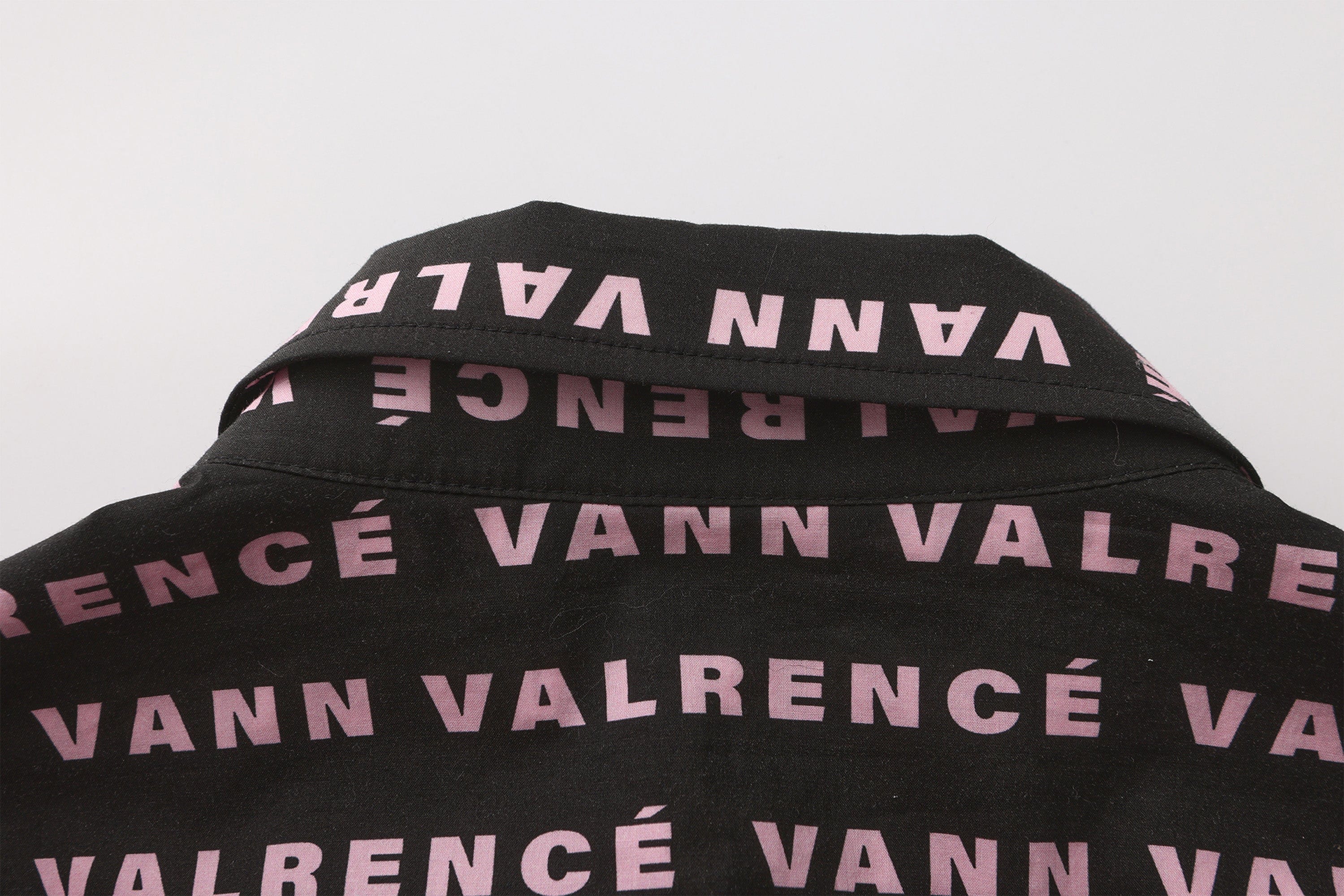 VANN VALRENCE Monogram Crystal-Studded Oversized Shirt, premium urban and streetwear designers apparel on PROJECTISR.com, VANN VALRENCE