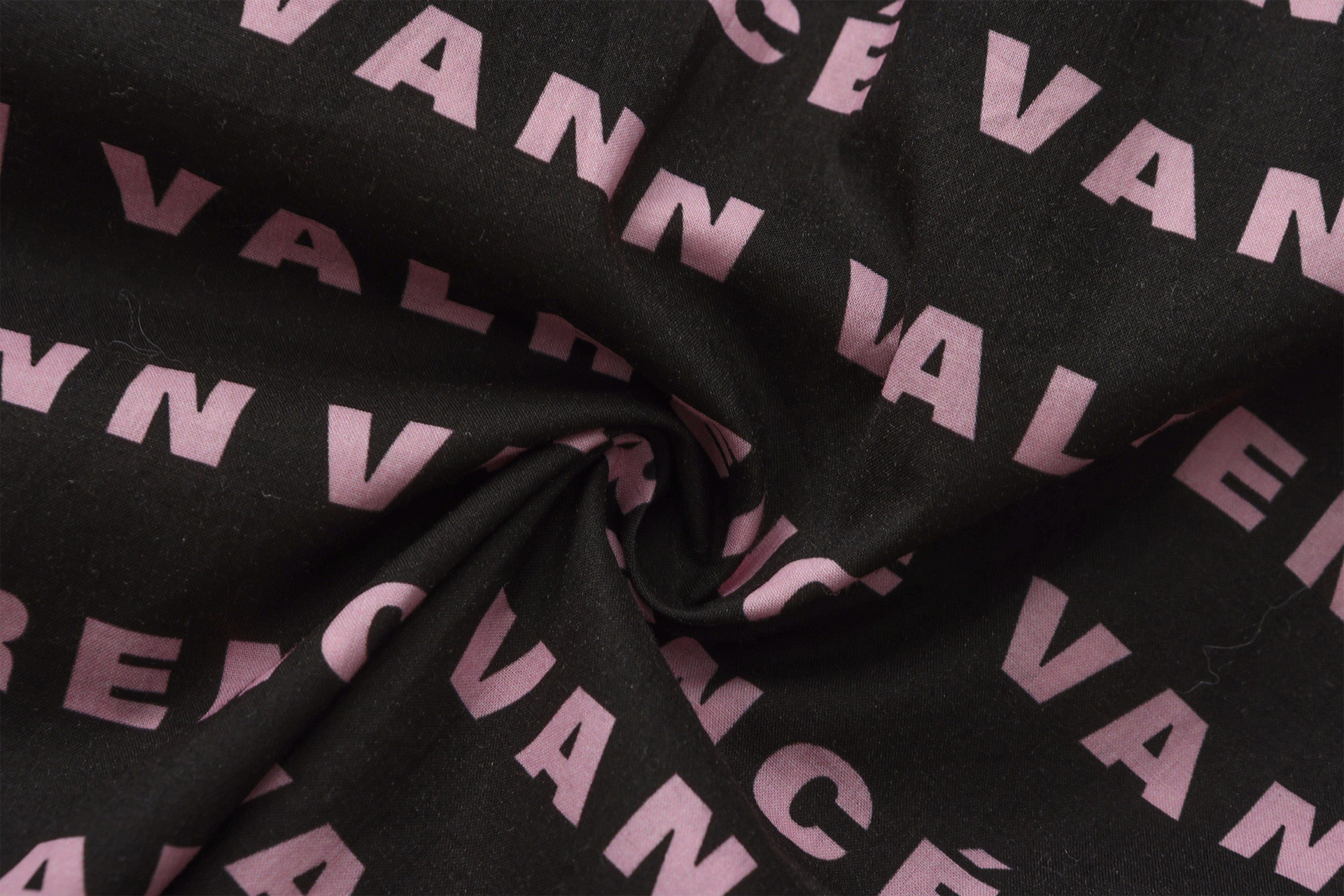 VANN VALRENCE Monogram Crystal-Studded Oversized Shirt, premium urban and streetwear designers apparel on PROJECTISR.com, VANN VALRENCE