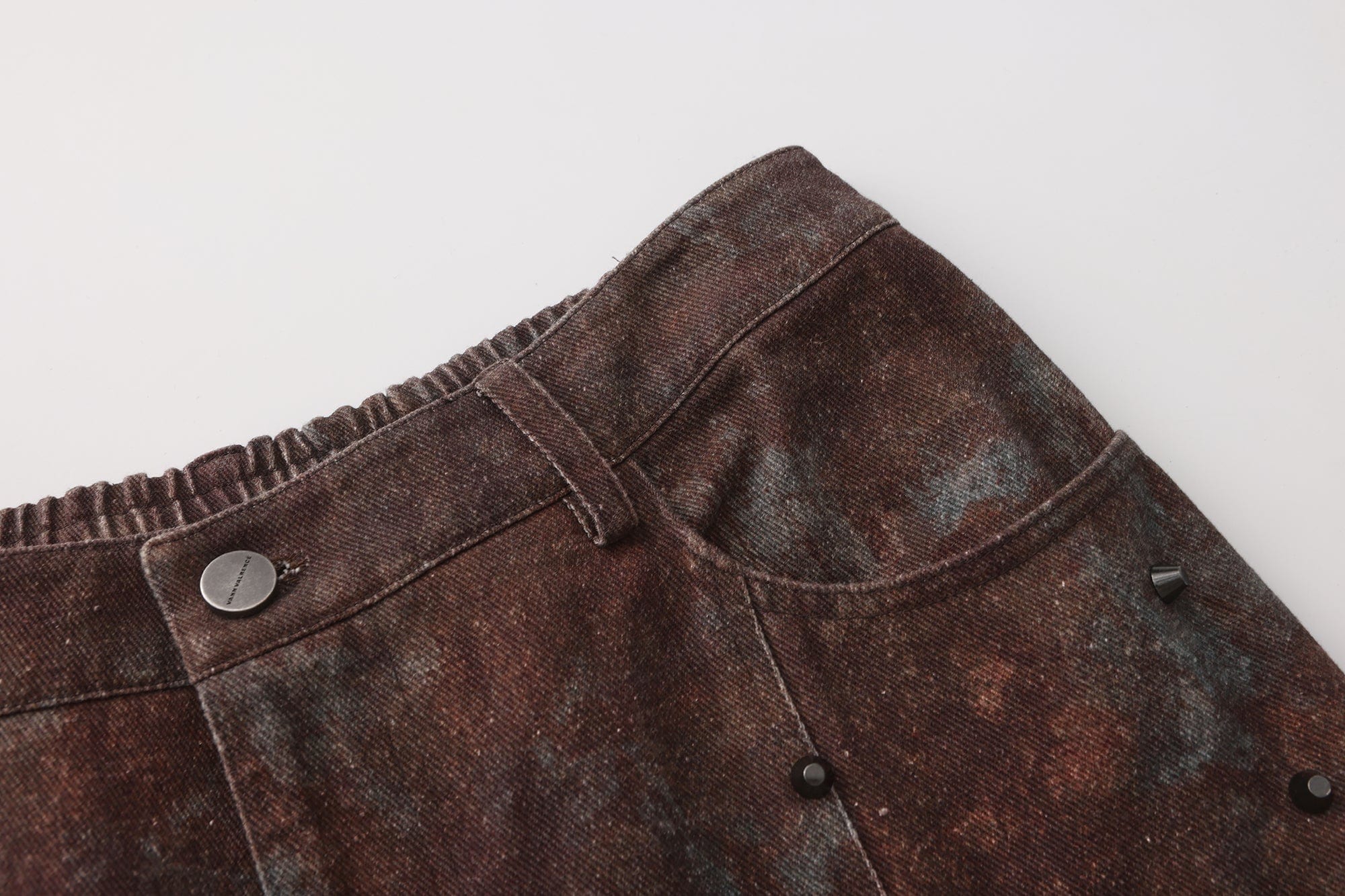 VANN VALRENCE Dirty Fit Studded Straight-Leg Jeans, premium urban and streetwear designers apparel on PROJECTISR.com, VANN VALRENCE