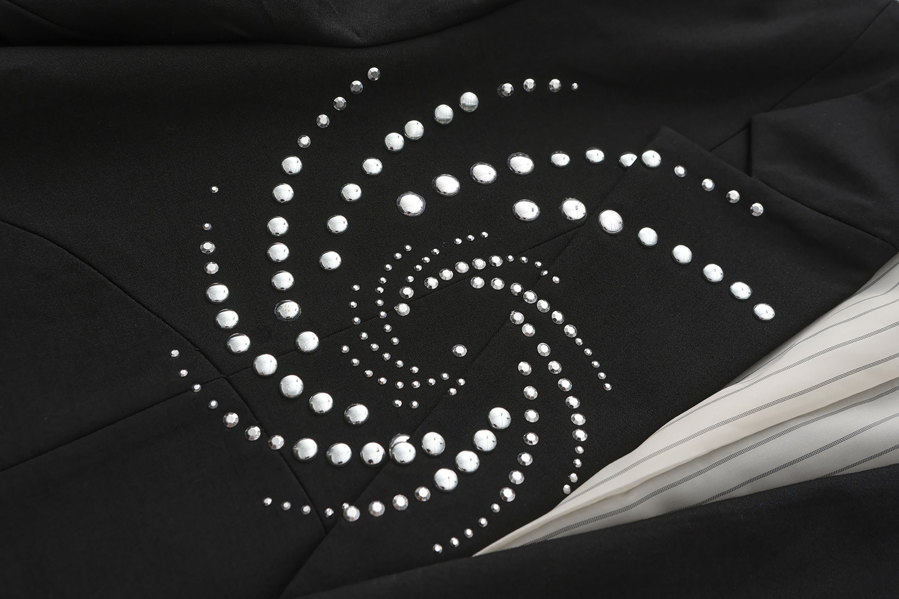 ORAL UTOPIA Spiral Embellished Blazer, premium urban and streetwear designers apparel on PROJECTISR.com, ORAL UTOPIA