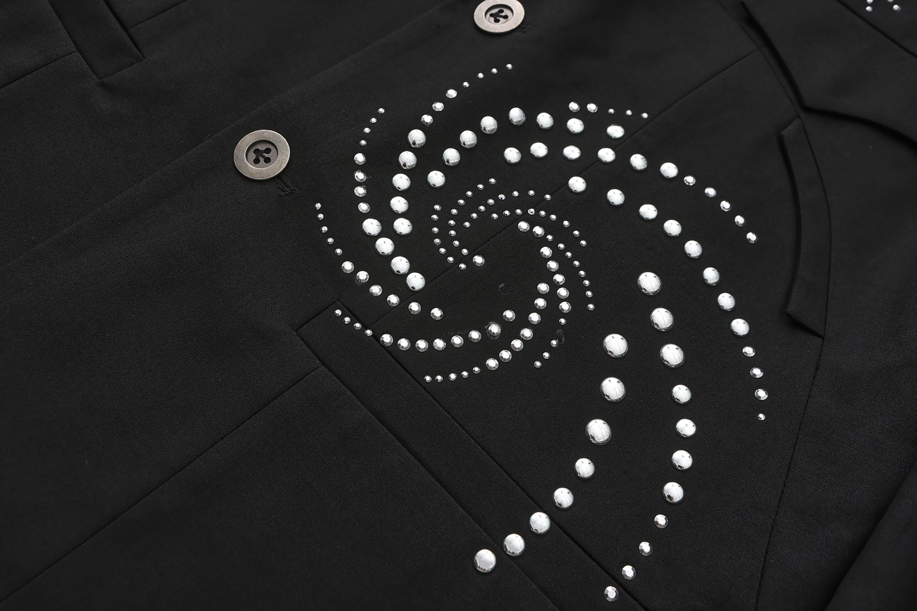ORAL UTOPIA Spiral Embellished Blazer, premium urban and streetwear designers apparel on PROJECTISR.com, ORAL UTOPIA