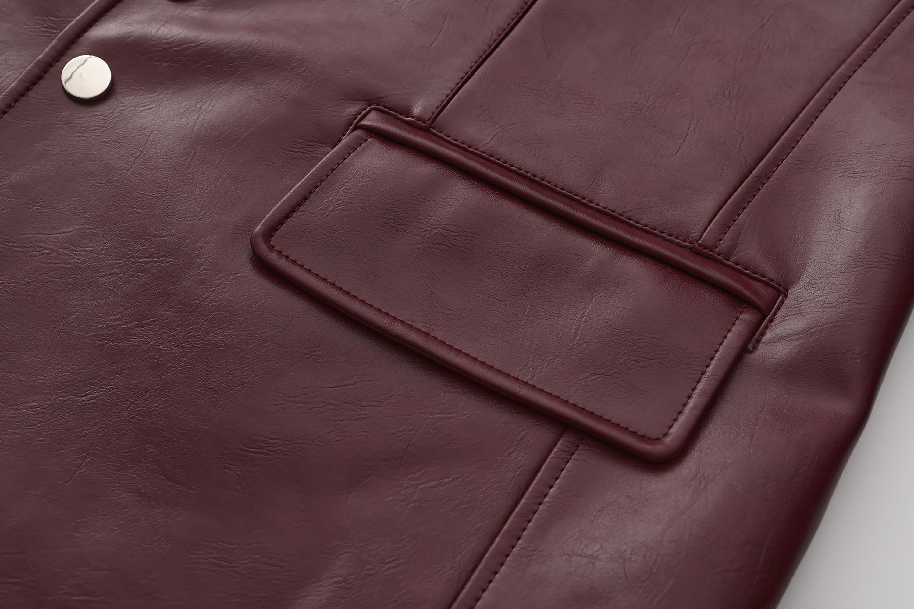 ORAL UTOPIA Glossy PU Blazer Ancora Red, premium urban and streetwear designers apparel on PROJECTISR.com, ORAL UTOPIA