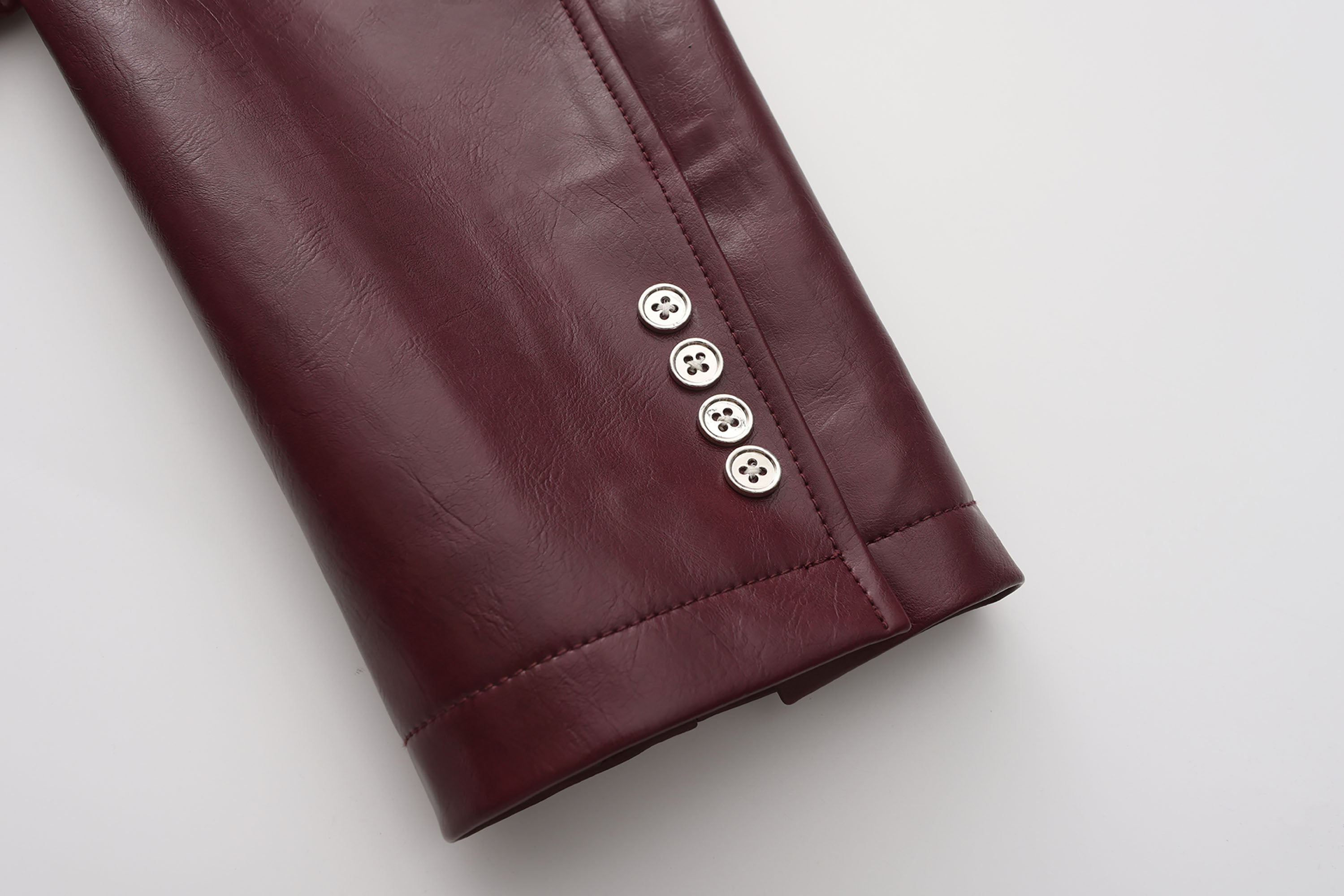 ORAL UTOPIA Glossy PU Blazer Ancora Red, premium urban and streetwear designers apparel on PROJECTISR.com, ORAL UTOPIA