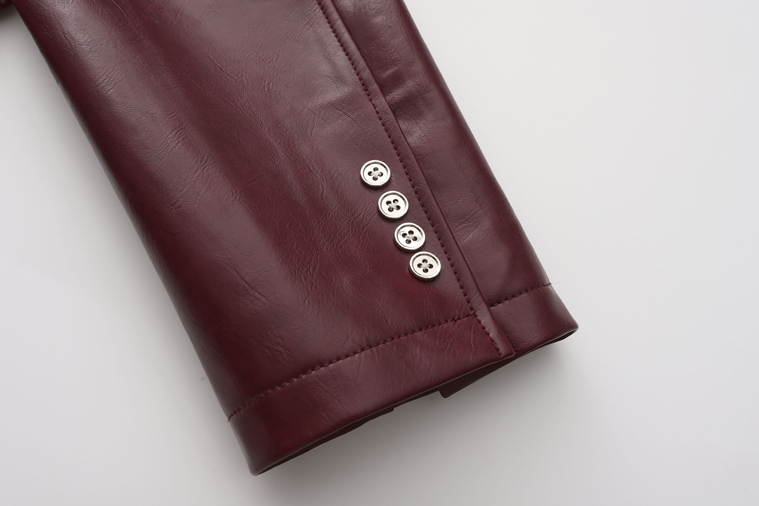 ORAL UTOPIA Glossy PU Blazer Ancora Red, premium urban and streetwear designers apparel on PROJECTISR.com, ORAL UTOPIA