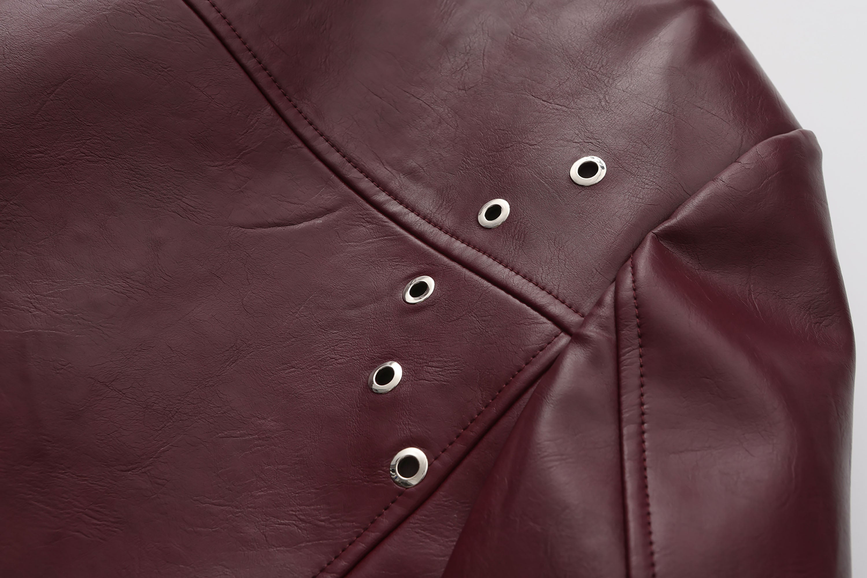 ORAL UTOPIA Glossy PU Blazer Ancora Red, premium urban and streetwear designers apparel on PROJECTISR.com, ORAL UTOPIA