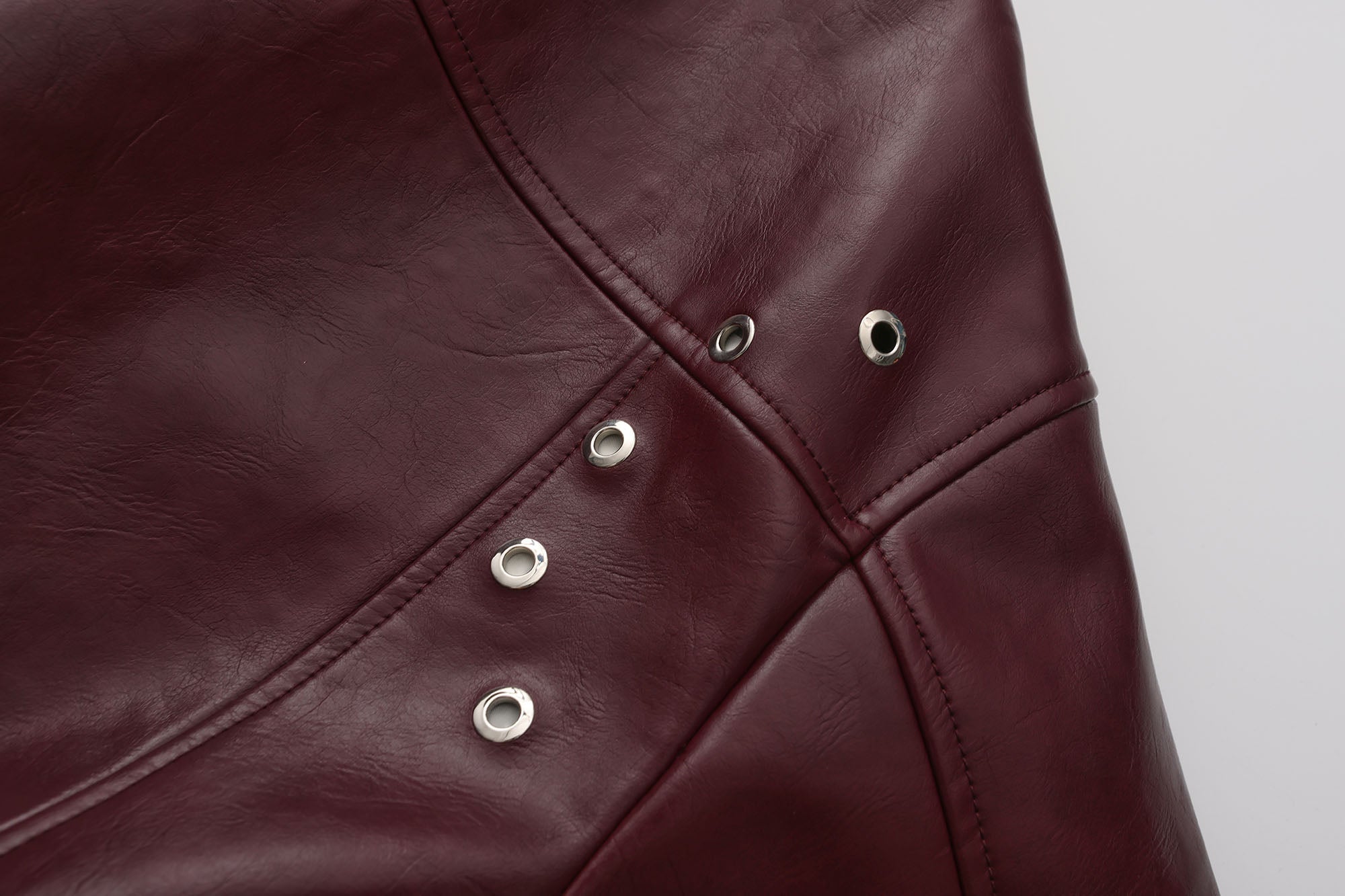 ORAL UTOPIA Glossy PU Coat Ancora Red