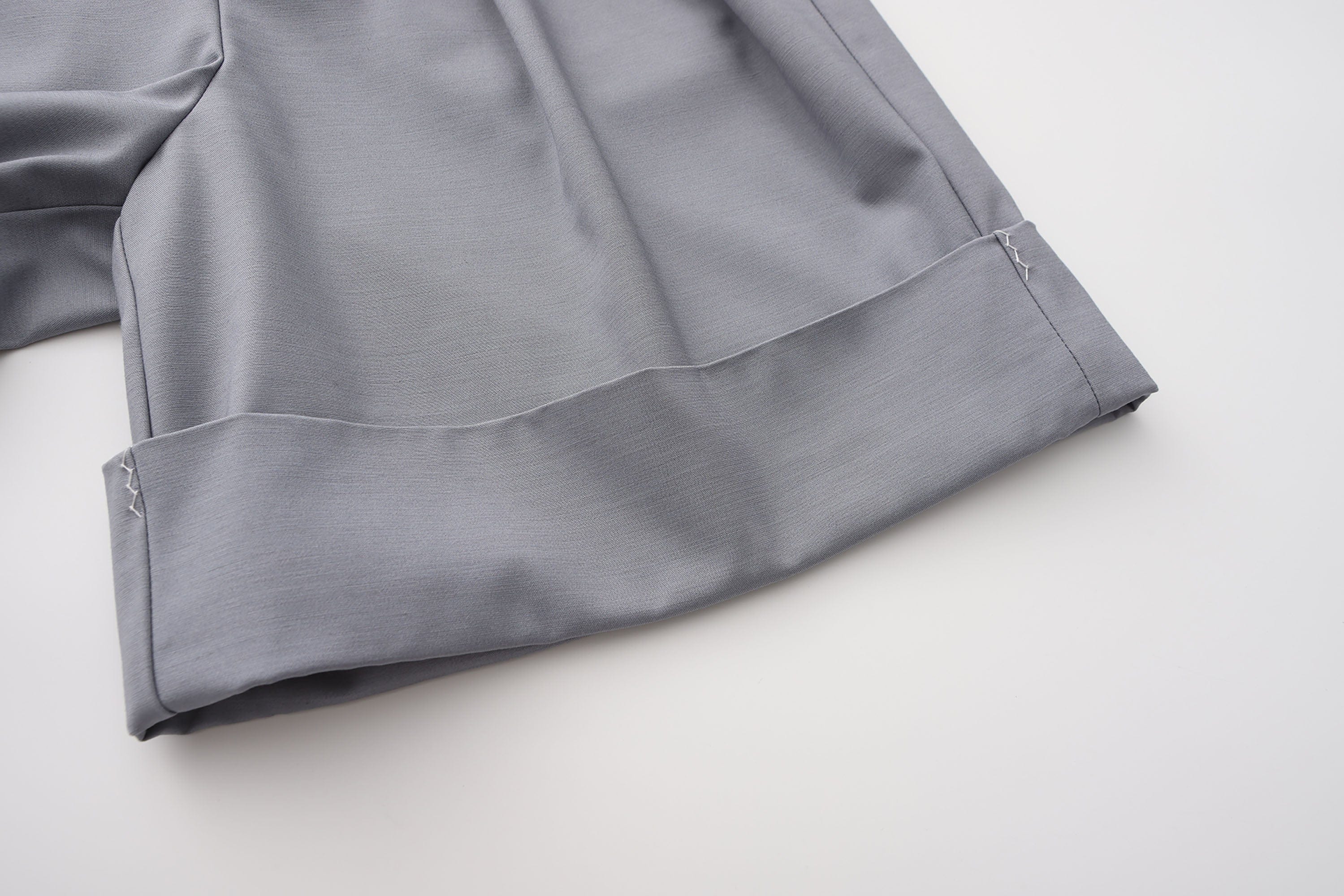 ORAL UTOPIA Essential Pleated Acetate Cuffed Shorts, premium urban and streetwear designers apparel on PROJECTISR.com, ORAL UTOPIA