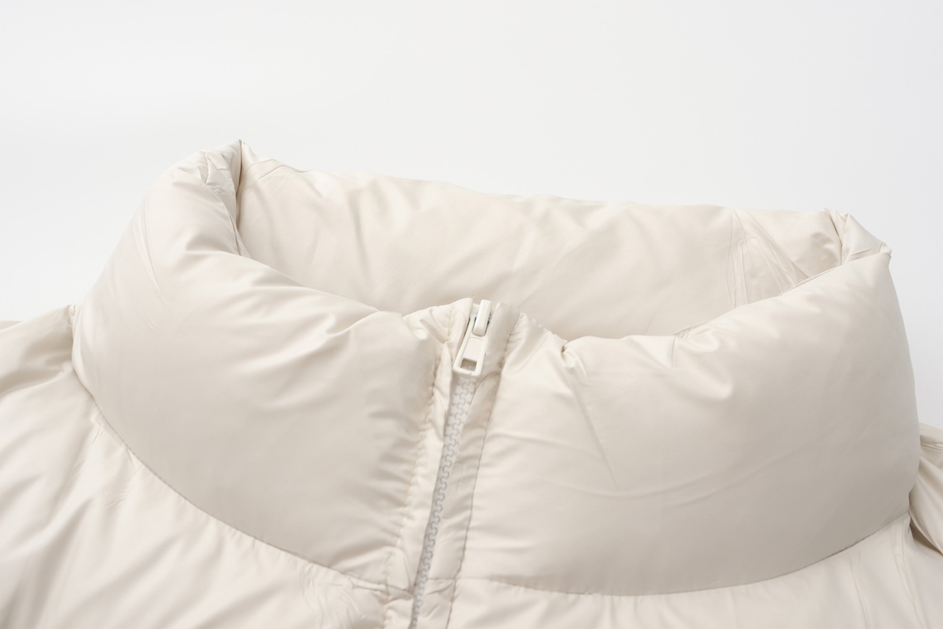 VANN VALRENCE Plain Duck Down Oversized Puffer Vest