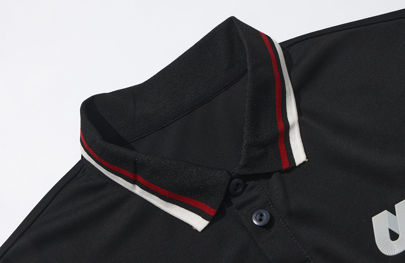 UMAMIISM Quick-Dry Striped Polo Long Sleeve Tee, premium urban and streetwear designers apparel on PROJECTISR.com, UMAMIISM