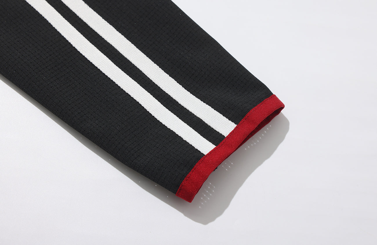 UMAMIISM Striped Hooded Running Jacket, premium urban and streetwear designers apparel on PROJECTISR.com, UMAMIISM