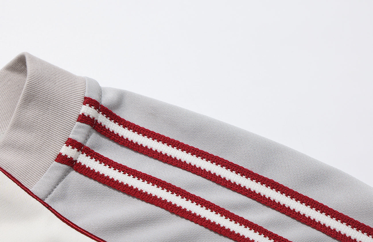 UMAMIISM Quick-Dry Striped Raglan Zip-Up Tee, premium urban and streetwear designers apparel on PROJECTISR.com, UMAMIISM