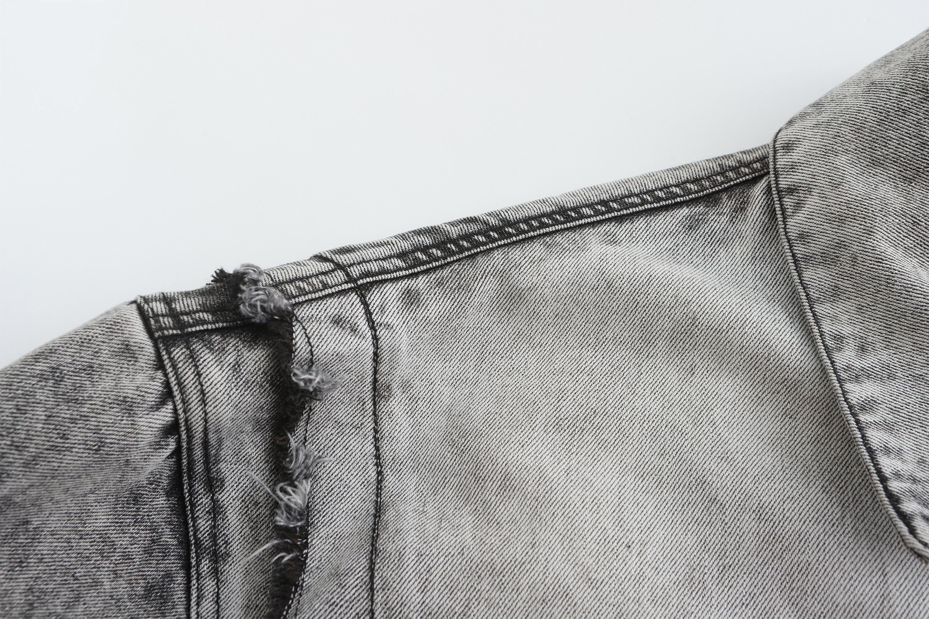 VANN VALRENCE Structural Panel Acid-Washed Oversized Denim Jacket, premium urban and streetwear designers apparel on PROJECTISR.com, VANN VALRENCE