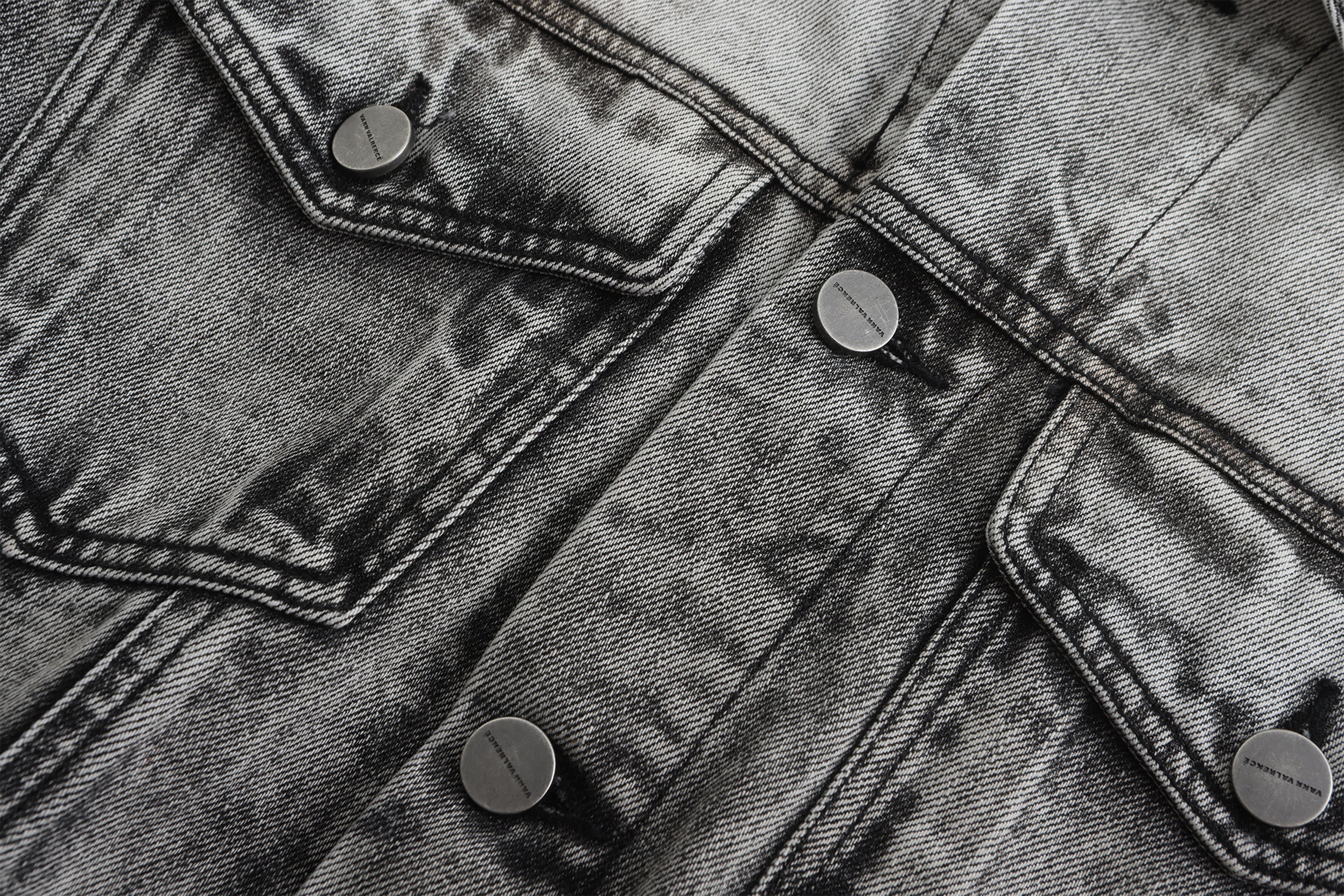 VANN VALRENCE Structural Panel Acid-Washed Oversized Denim Jacket, premium urban and streetwear designers apparel on PROJECTISR.com, VANN VALRENCE