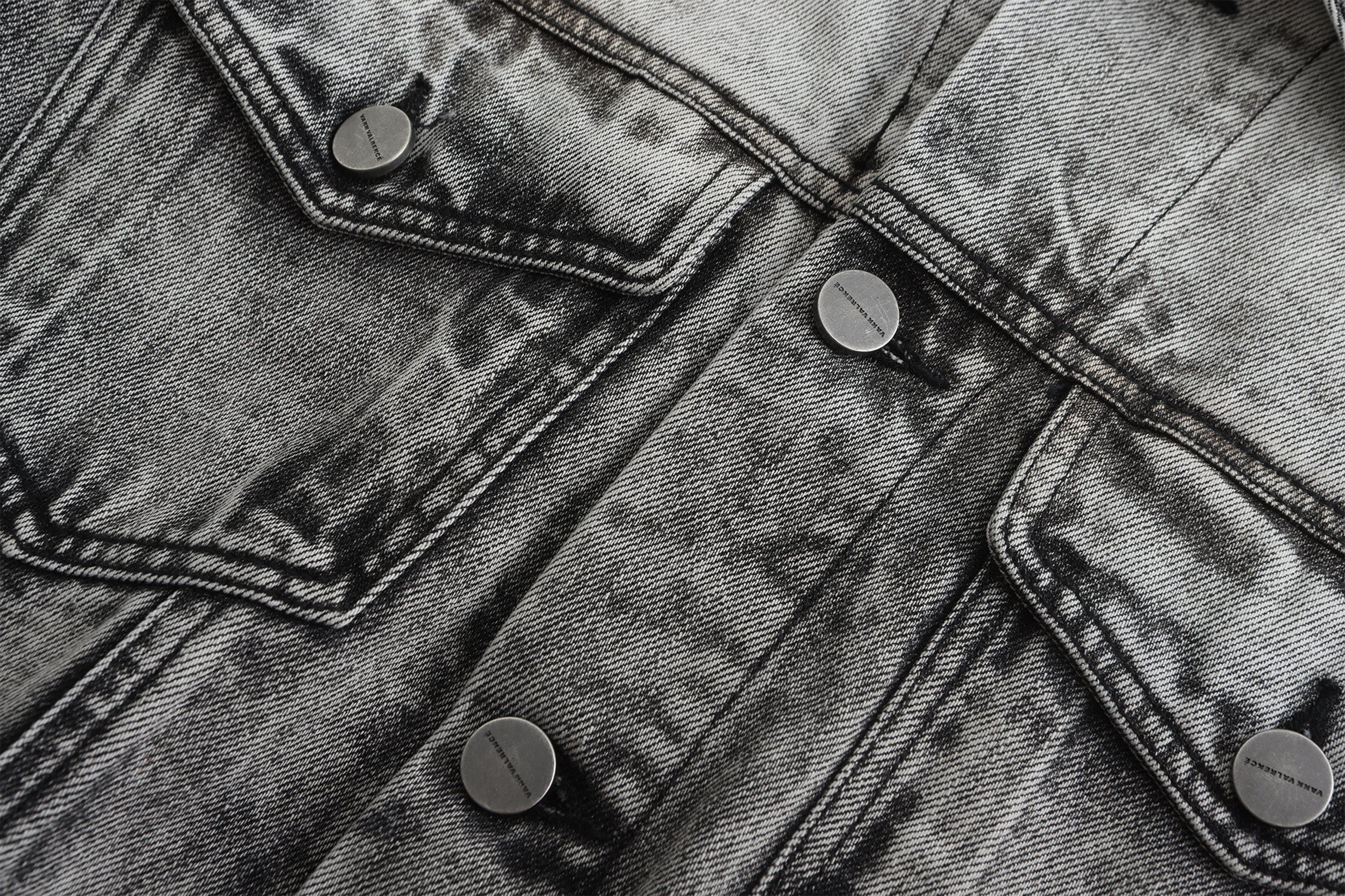 VANN VALRENCE Structural Panel Acid-Washed Oversized Denim Jacket, premium urban and streetwear designers apparel on PROJECTISR.com, VANN VALRENCE