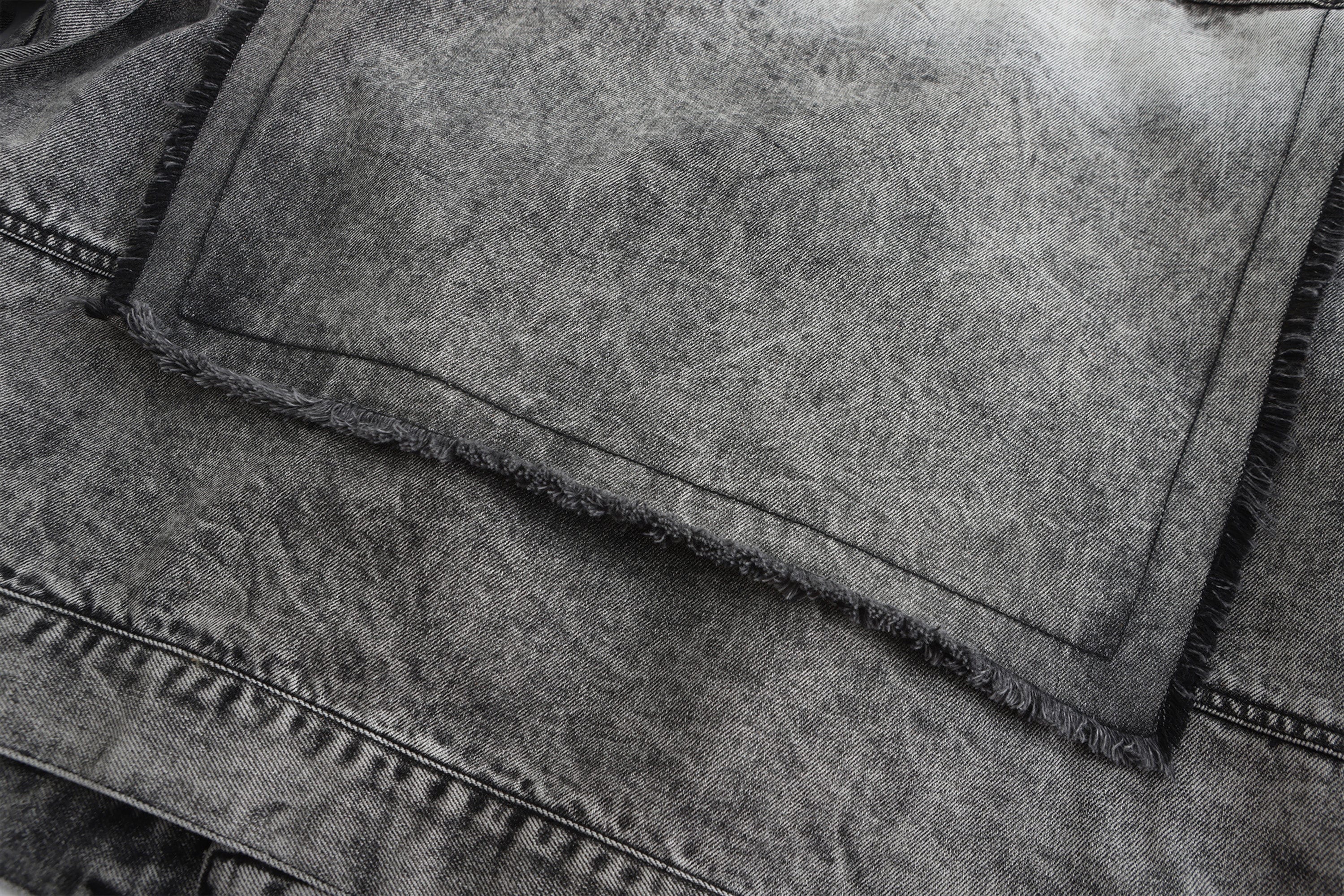 VANN VALRENCE Structural Panel Acid-Washed Oversized Denim Jacket, premium urban and streetwear designers apparel on PROJECTISR.com, VANN VALRENCE