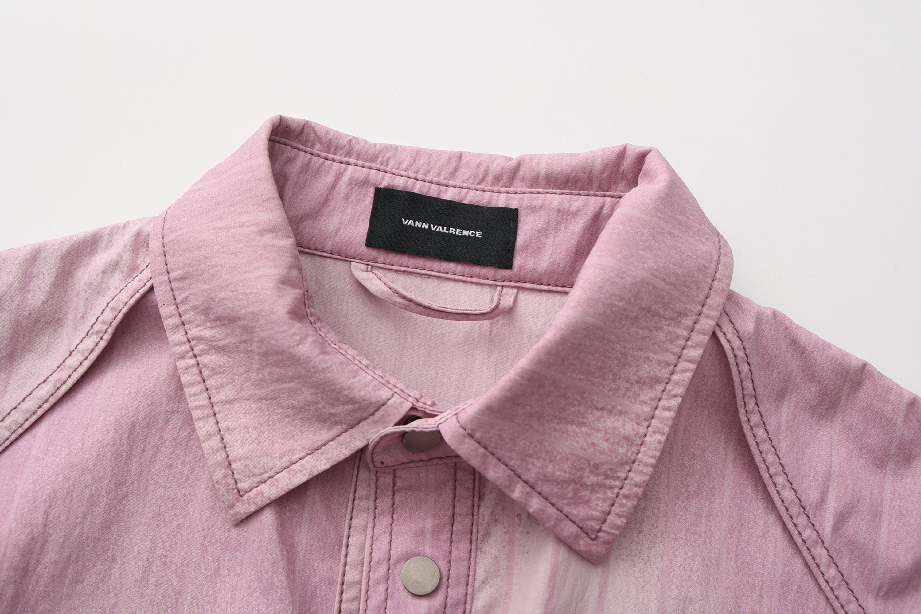 VANN VALRENCE Washed Multi-Pocket Striped Utility Shirt, premium urban and streetwear designers apparel on PROJECTISR.com, VANN VALRENCE