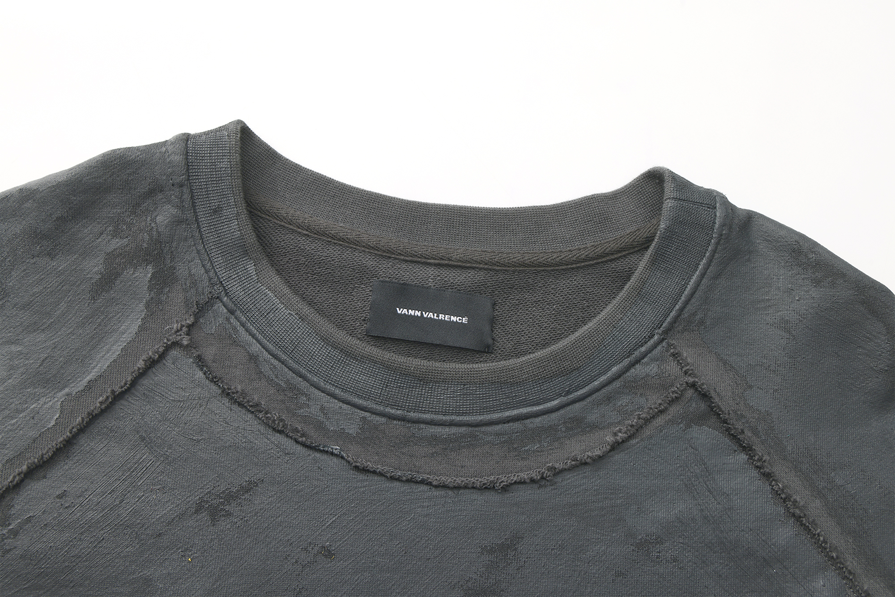VANN VALRENCE Retro Graffiti Oversized Sweatshirt