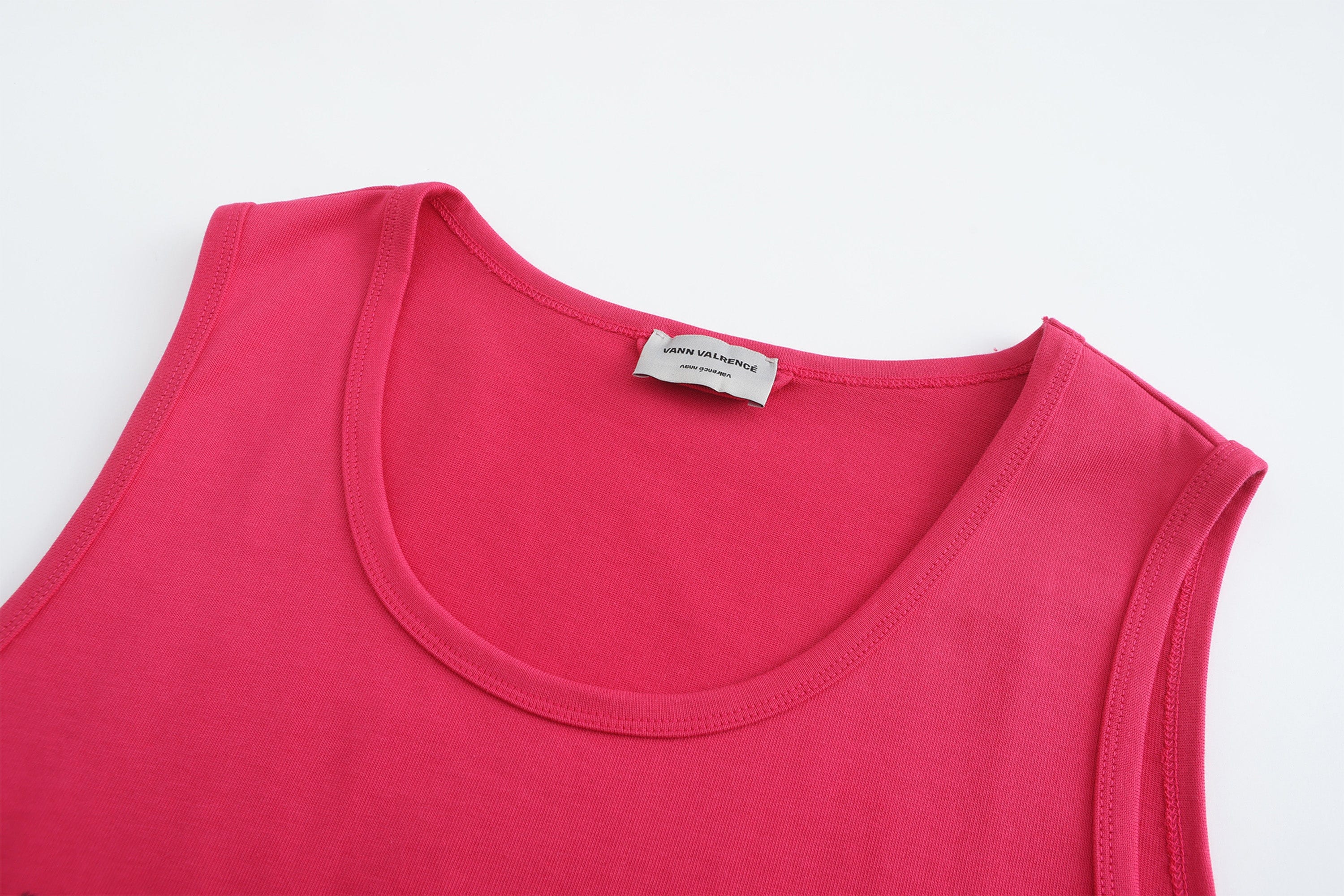 VANN VALRENCE Essential LOGO Graphic Oversized Sleeveless T-Shirt, premium urban and streetwear designers apparel on PROJECTISR.com, VANN VALRENCE