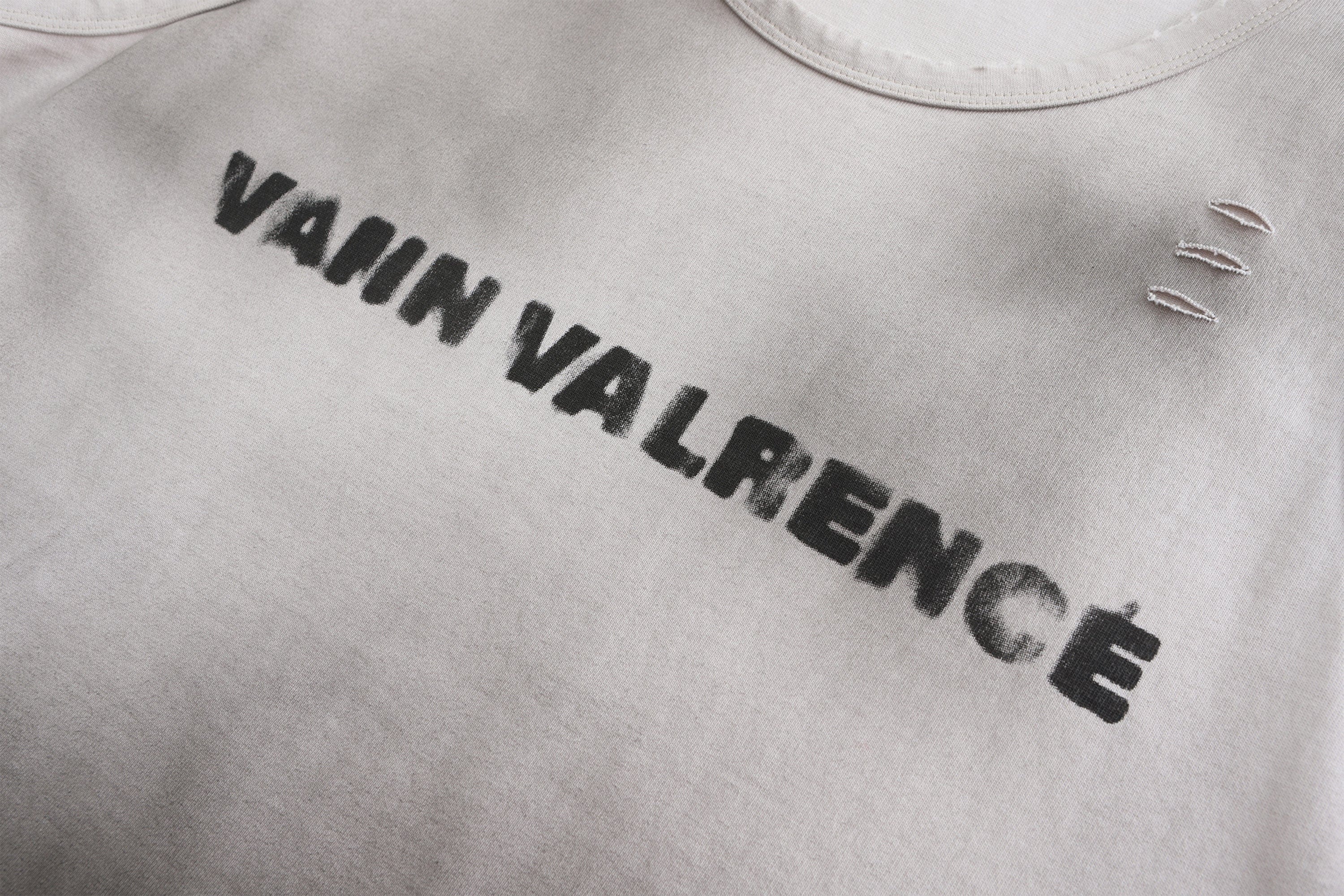VANN VALRENCE Tie-Dye Distressed LOGO Sleeveless T-Shirt, premium urban and streetwear designers apparel on PROJECTISR.com, VANN VALRENCE