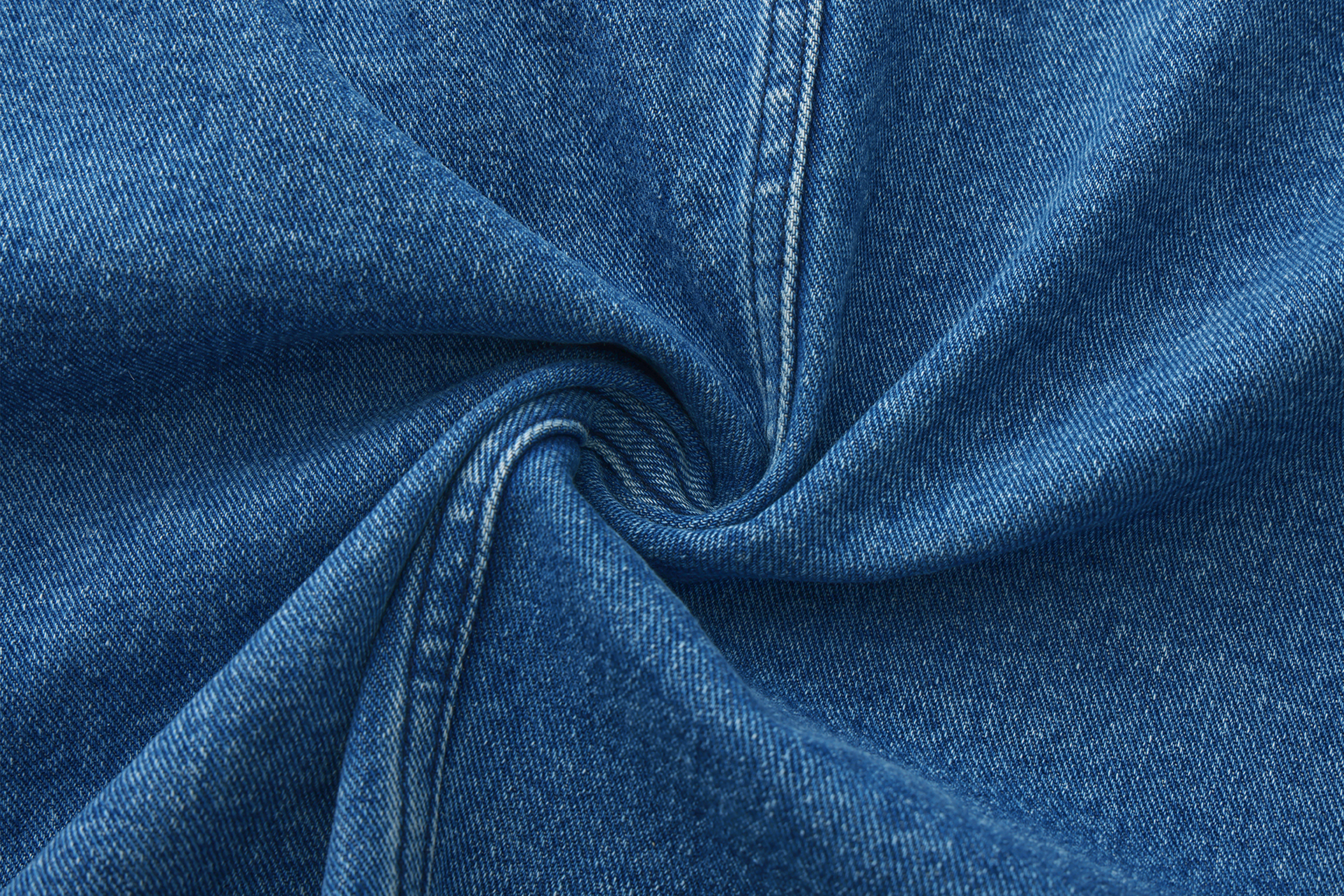 VANN VALRENCE Washed Contrast Faux-Leather Collar Denim Jacket