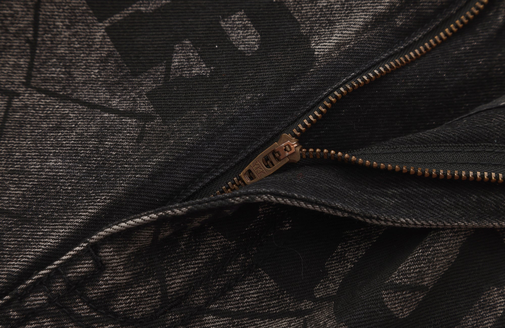 INTERRUPT Graphic Adjustable Hem Jeans