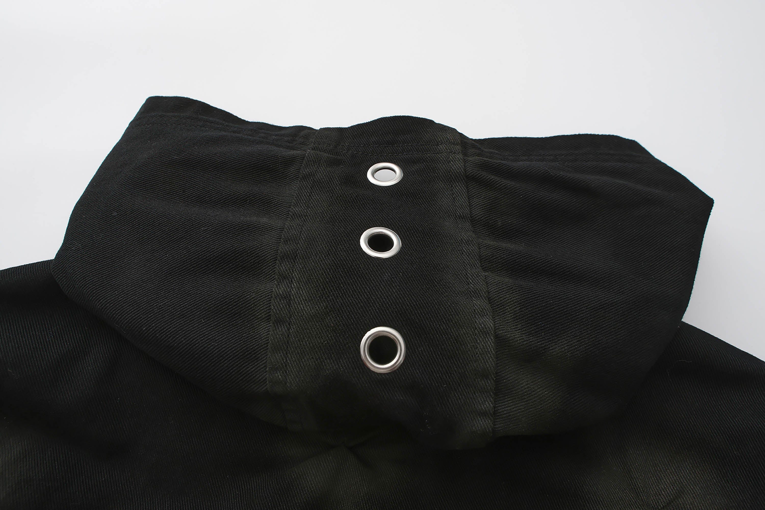 BLACK8MOB Wrinkled Tie-Dye Zip-Up Hoodie, premium urban and streetwear designers apparel on PROJECTISR.com, BLACK8MOB