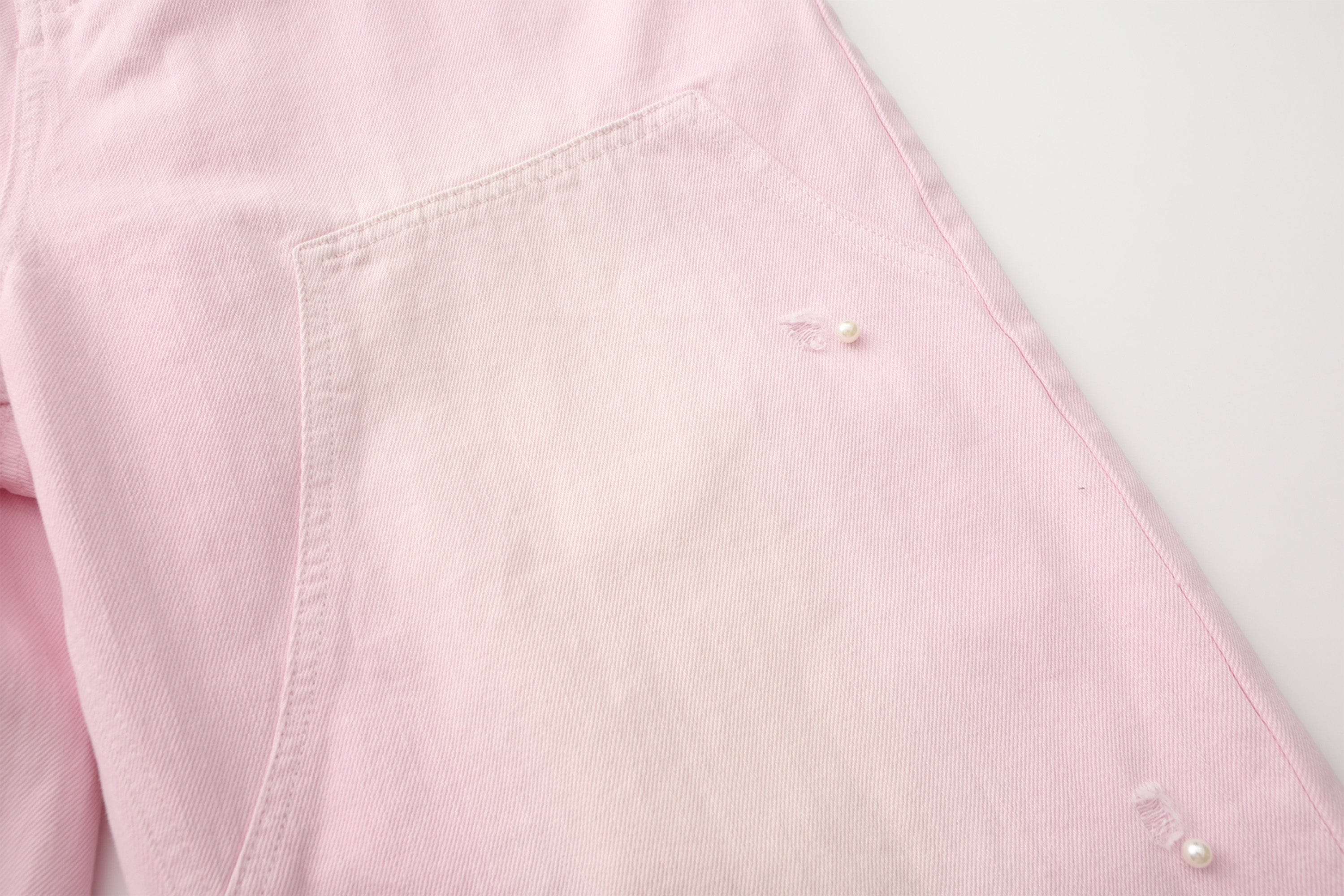 VANN VALRENCE Washed Beaded Double-Knee Trousers, premium urban and streetwear designers apparel on PROJECTISR.com, VANN VALRENCE