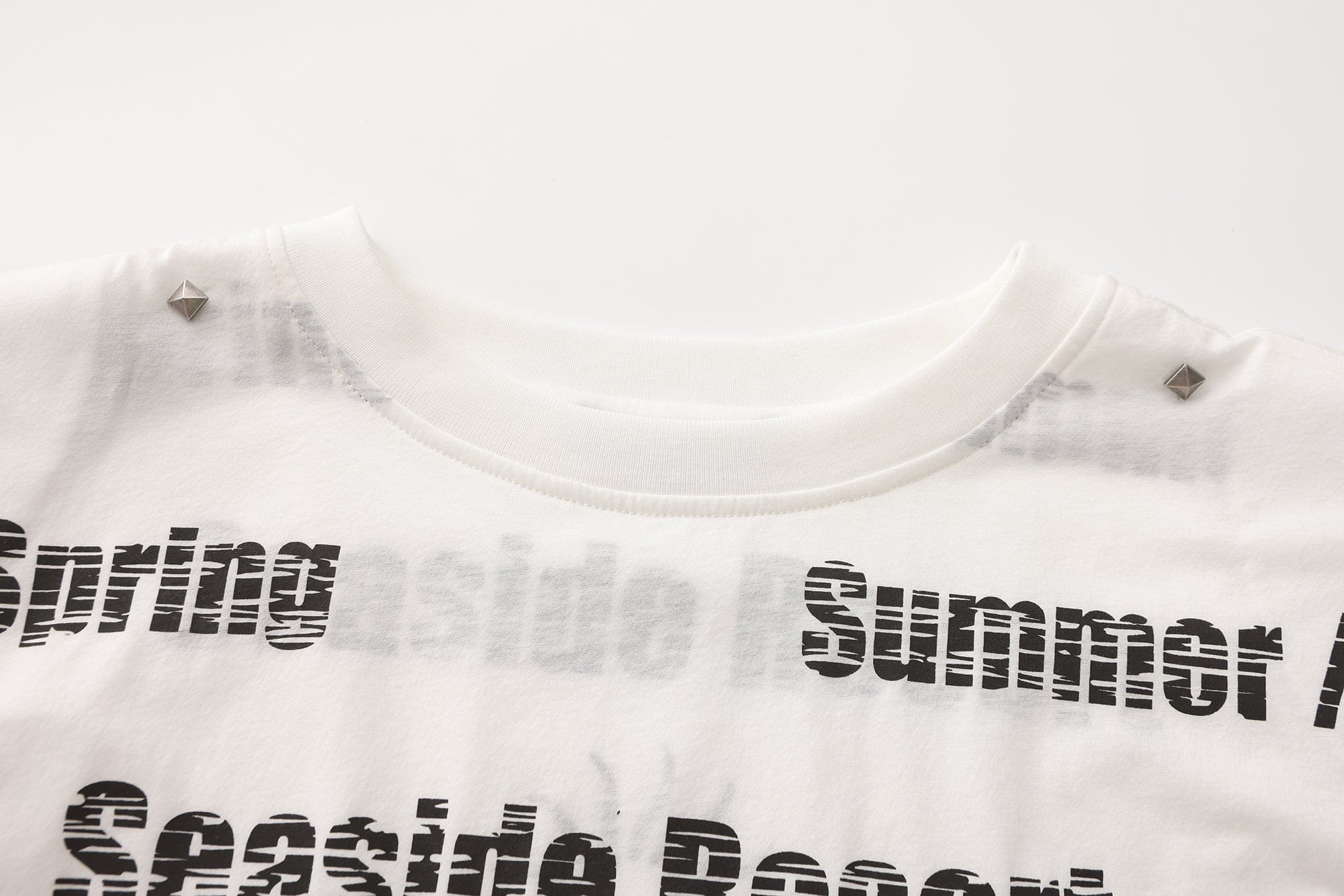 VANN VALRENCE Statement Padded Cotton Sleeveless Tee