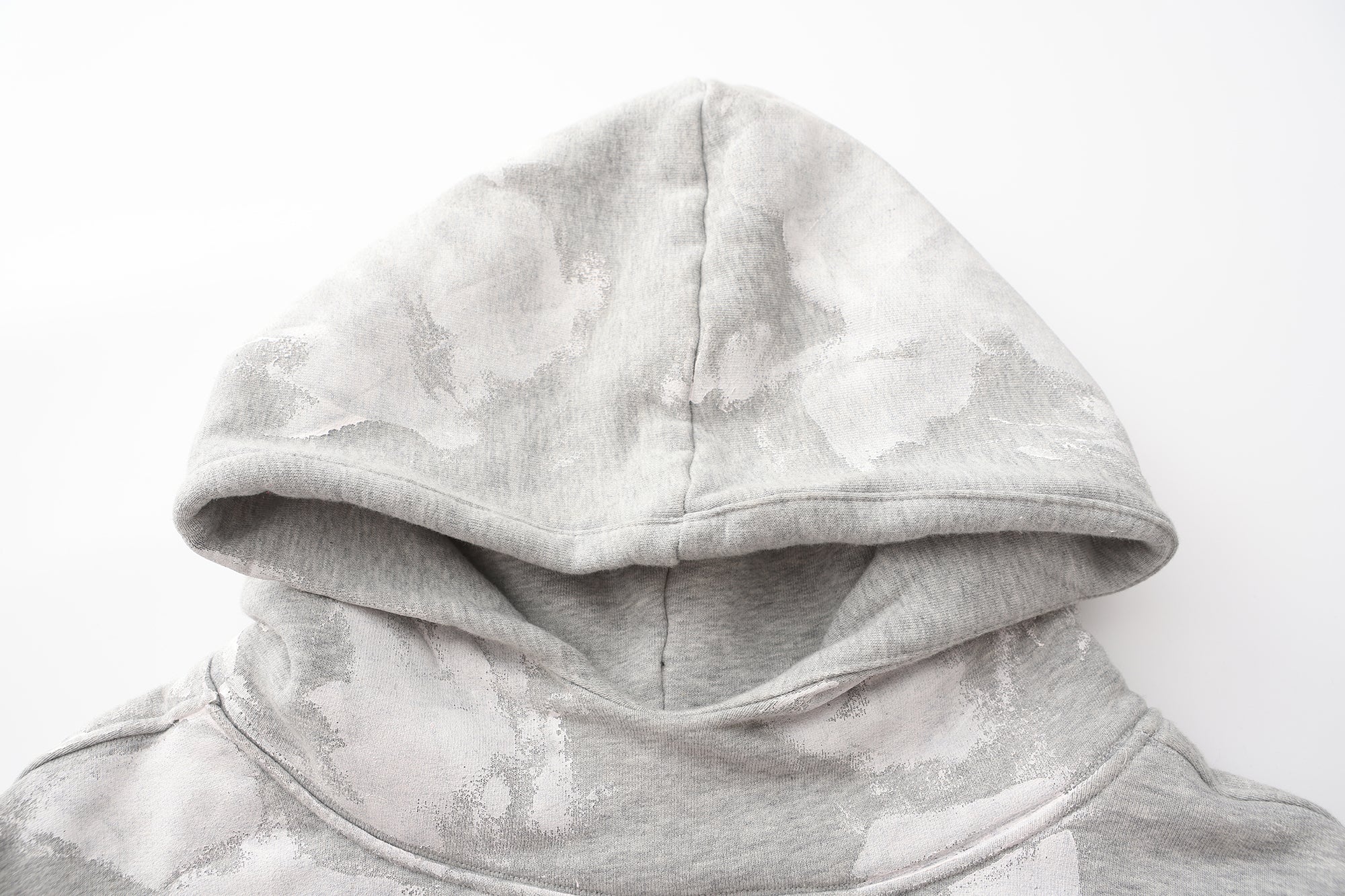 LUUUCAM Brush-Paint Faded Logo Hoodie, premium urban and streetwear designers apparel on PROJECTISR.com, LUUUCAM