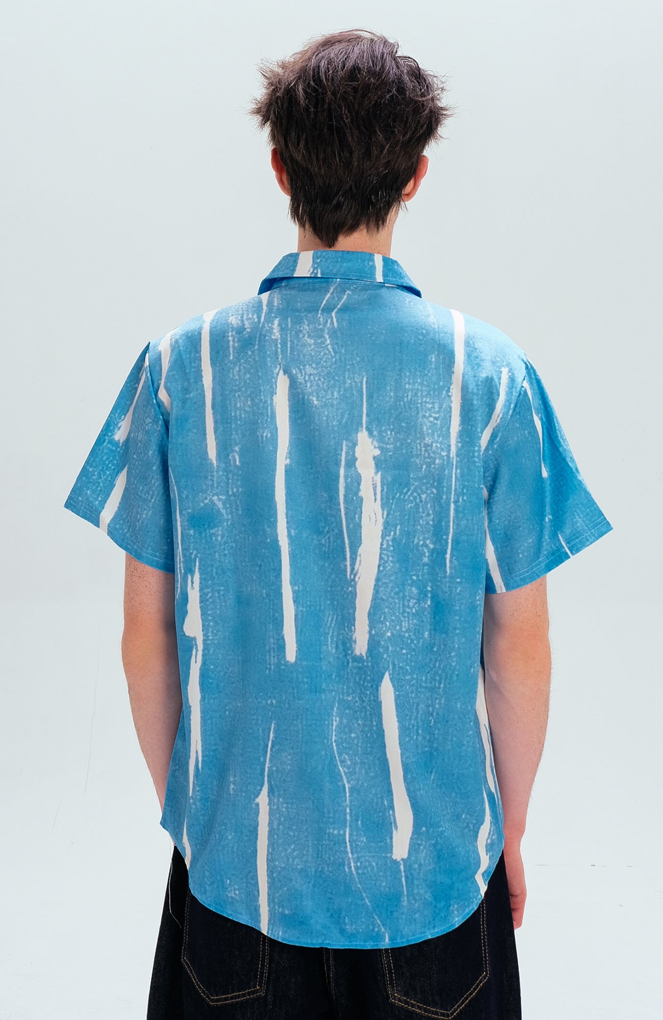 WIID Brush-Paint Full-Print Half Shirt, premium urban and streetwear designers apparel on PROJECTISR.com, WIID