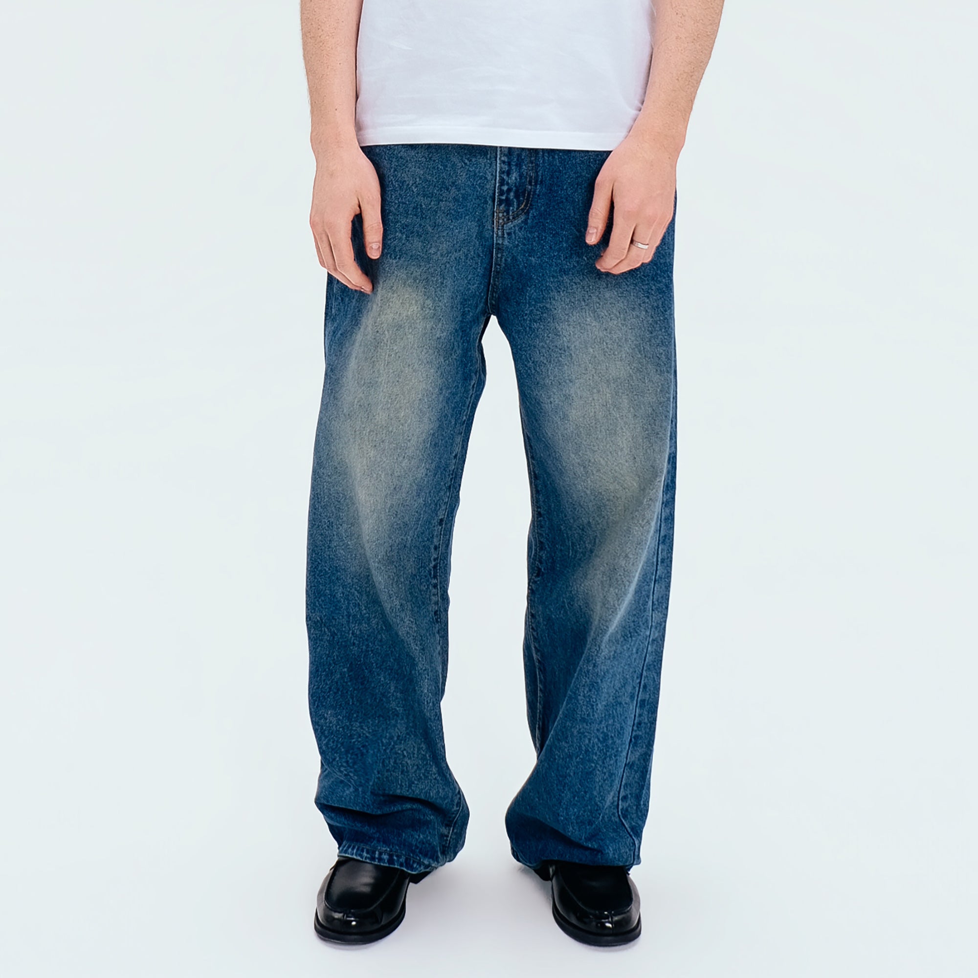 WIID Classic Faded Straight Jeans, premium urban and streetwear designers apparel on PROJECTISR.com, WIID