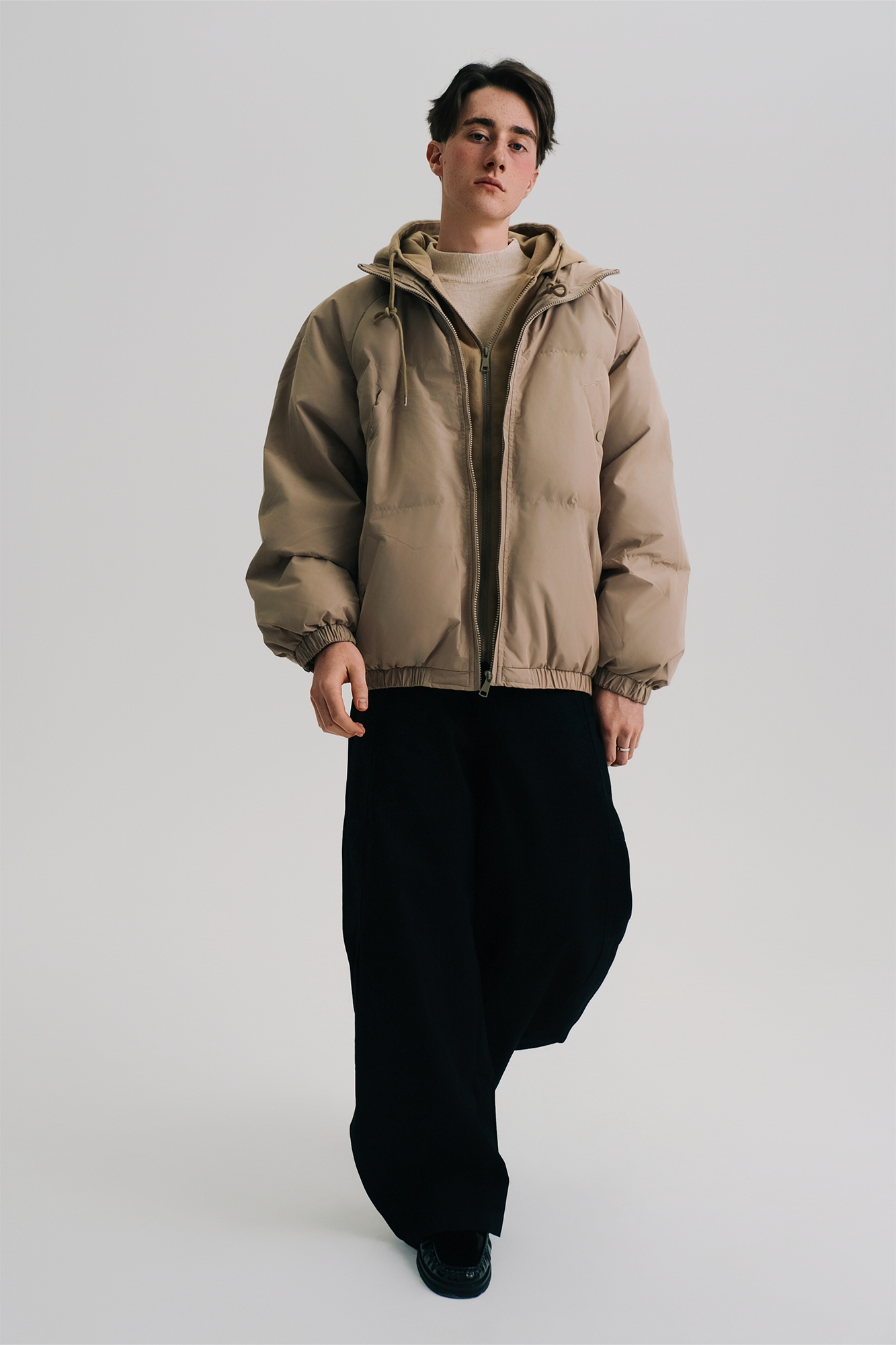 WIID Essential faux layered Hooded Puffer Jacket