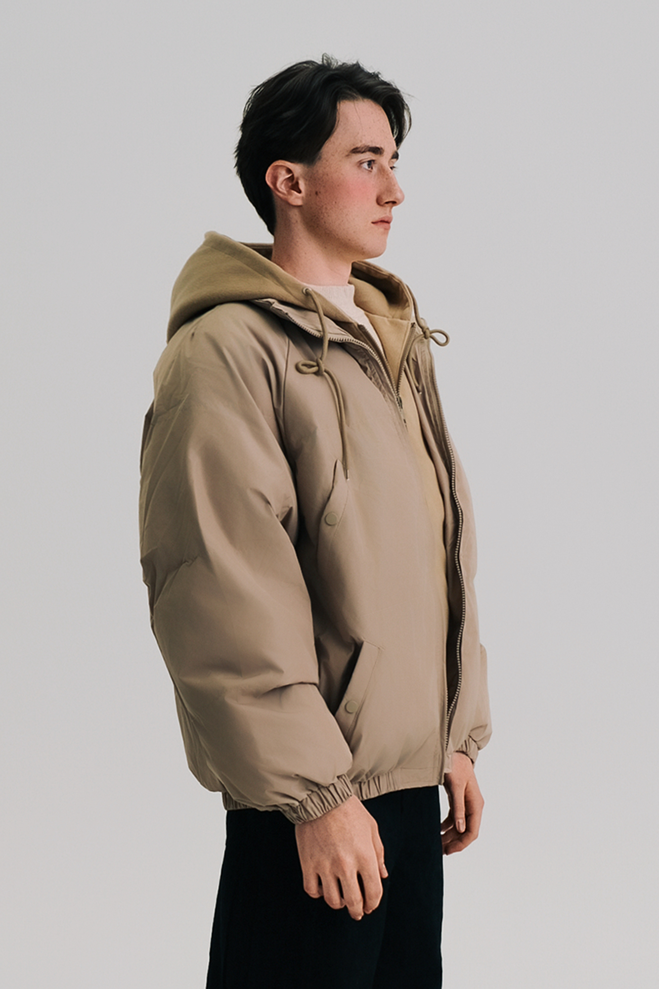 WIID Essential faux layered Hooded Puffer Jacket