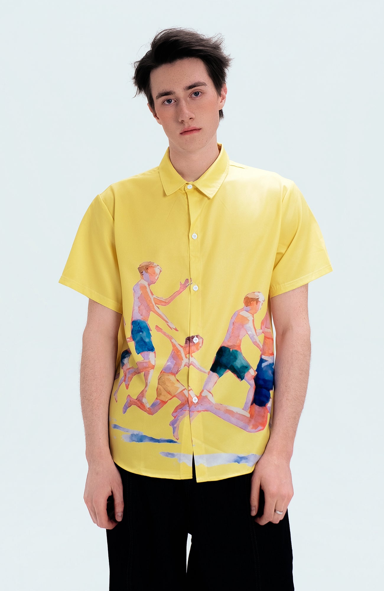 WIID Watercolor Summer Boys Half Shirt, premium urban and streetwear designers apparel on PROJECTISR.com, WIID