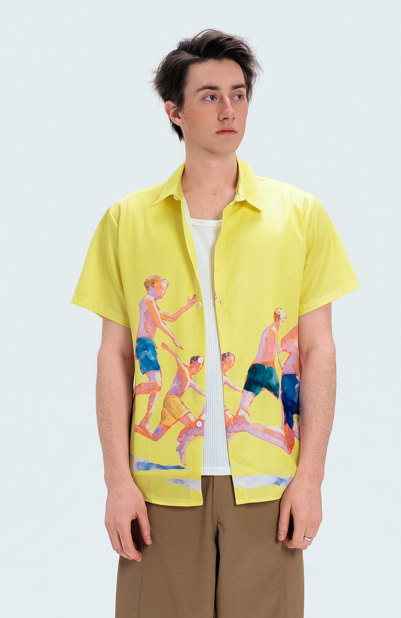 WIID Watercolor Summer Boys Half Shirt, premium urban and streetwear designers apparel on PROJECTISR.com, WIID