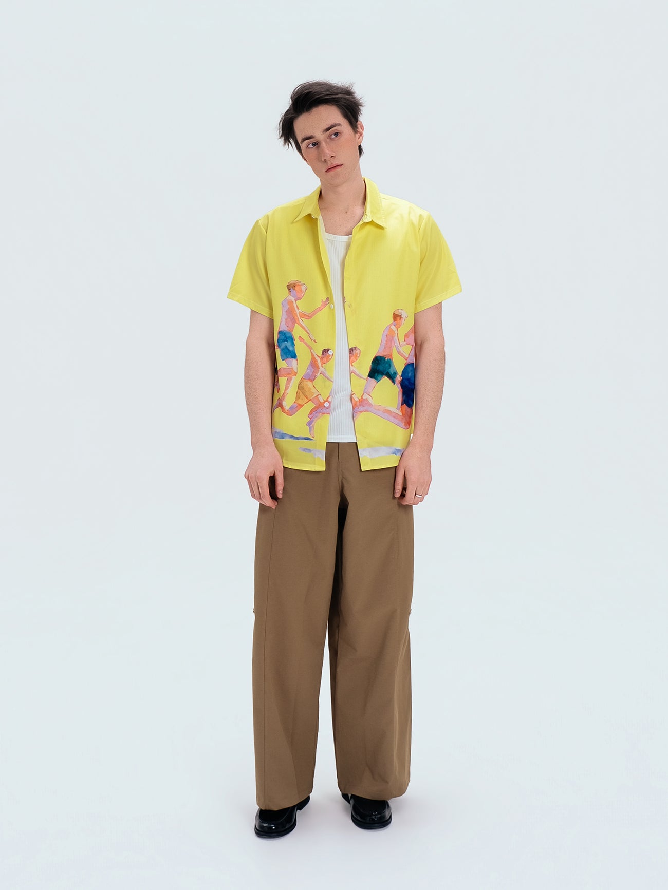 WIID Watercolor Summer Boys Half Shirt, premium urban and streetwear designers apparel on PROJECTISR.com, WIID