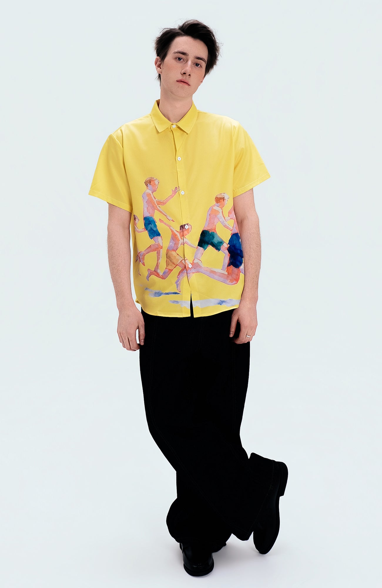 WIID Watercolor Summer Boys Half Shirt, premium urban and streetwear designers apparel on PROJECTISR.com, WIID