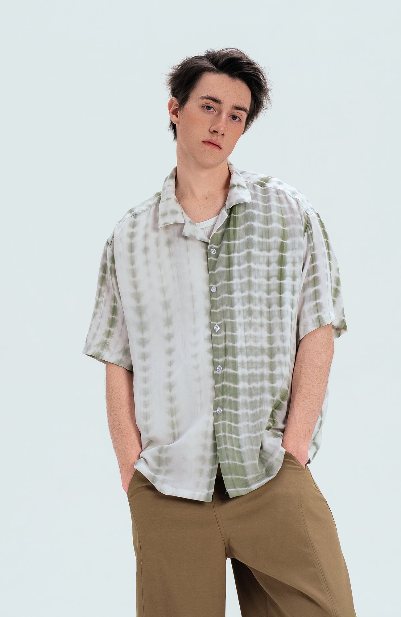 WIID Tie-Dye Cuban Half Shirt, premium urban and streetwear designers apparel on PROJECTISR.com, WIID