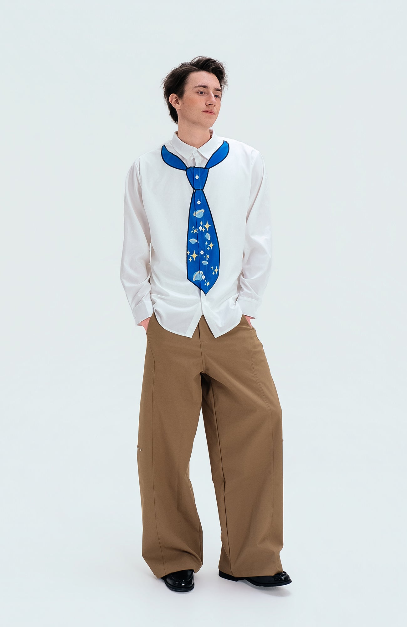 WIID Essential Oversized Cotton Trousers, premium urban and streetwear designers apparel on PROJECTISR.com, WIID