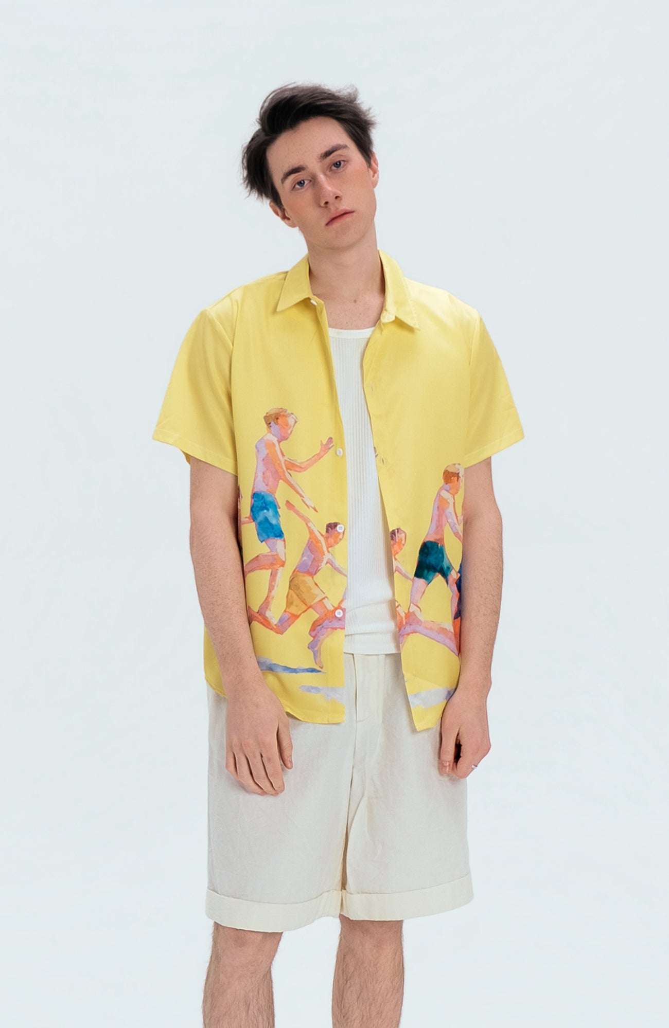 WIID Watercolor Summer Boys Half Shirt, premium urban and streetwear designers apparel on PROJECTISR.com, WIID