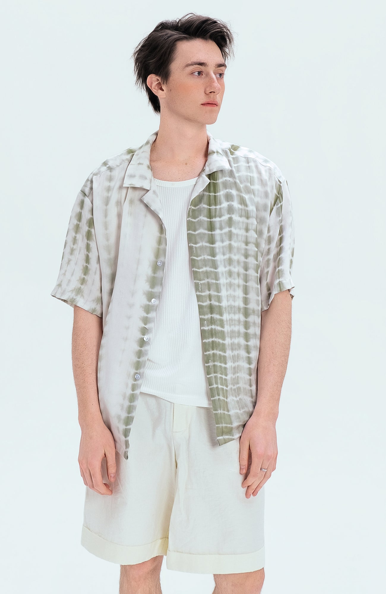 WIID Tie-Dye Cuban Half Shirt, premium urban and streetwear designers apparel on PROJECTISR.com, WIID