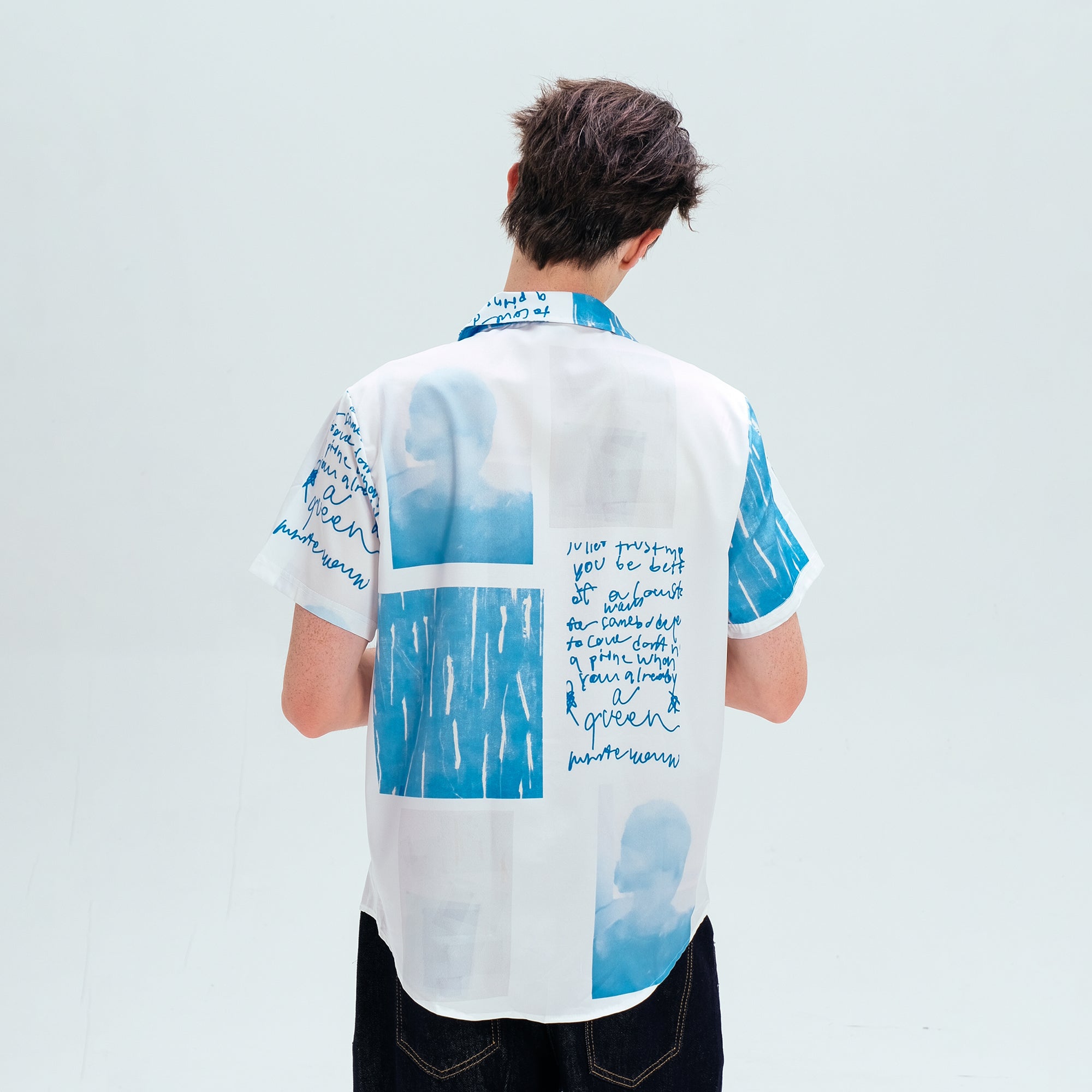 WIID Paneled Full-Print Half Shirt, premium urban and streetwear designers apparel on PROJECTISR.com, WIID