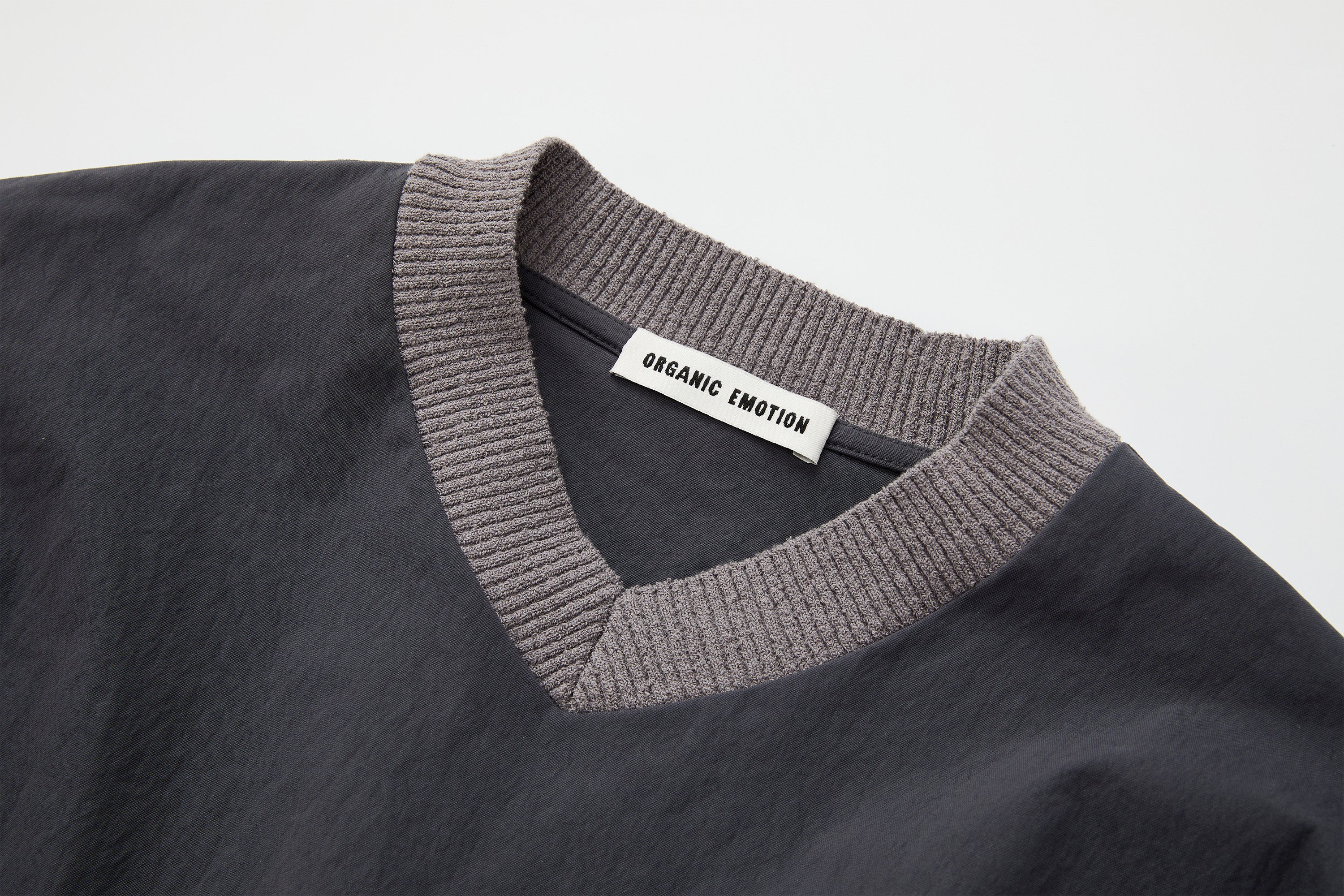 ORGANIC EMOTION Water-Repellent LOGO Embroidered Drawstring Sweatshirt, premium urban and streetwear designers apparel on PROJECTISR.com, ORGANIC EMOTION