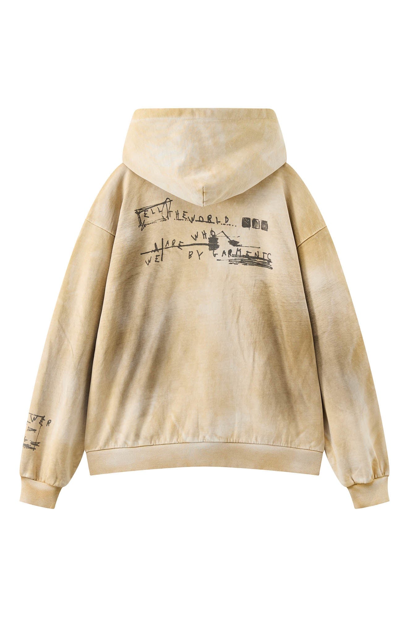 ORGANIC EMOTION Dirty Fit Graffiti Zip-Up Hoodie, premium urban and streetwear designers apparel on PROJECTISR.com, ORGANIC EMOTION