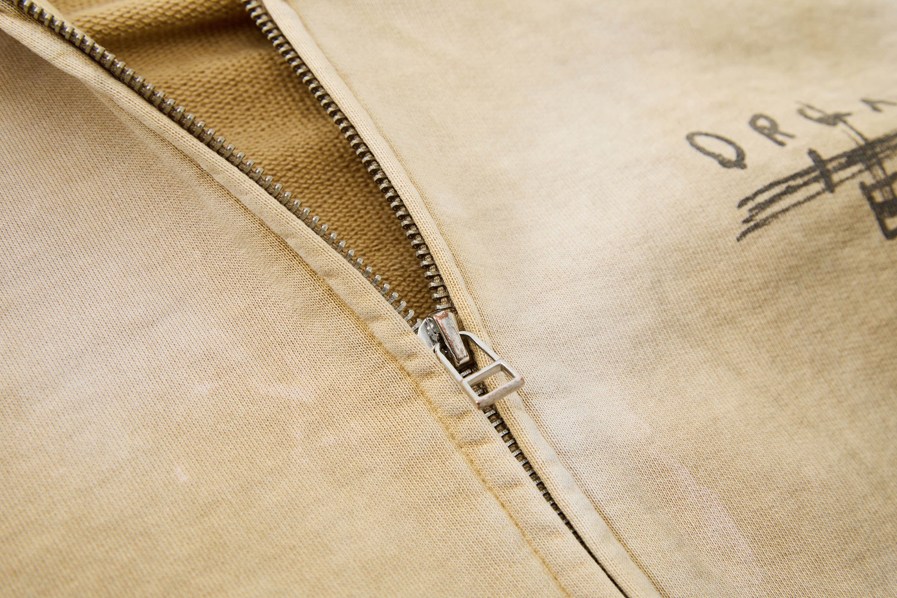 ORGANIC EMOTION Dirty Fit Graffiti Zip-Up Hoodie, premium urban and streetwear designers apparel on PROJECTISR.com, ORGANIC EMOTION