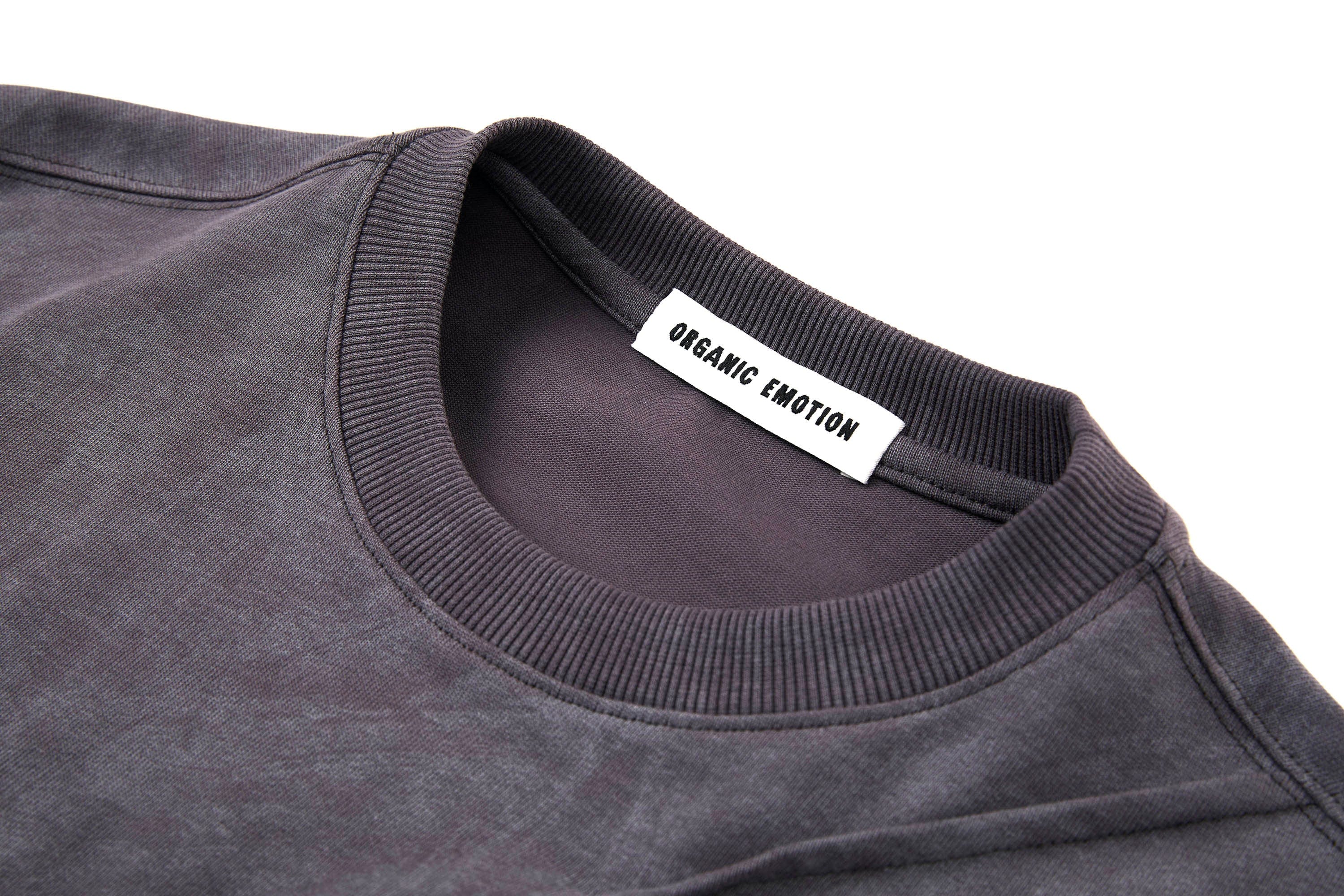 ORGANIC EMOTION Scratch Spliced Washed T-Shirt