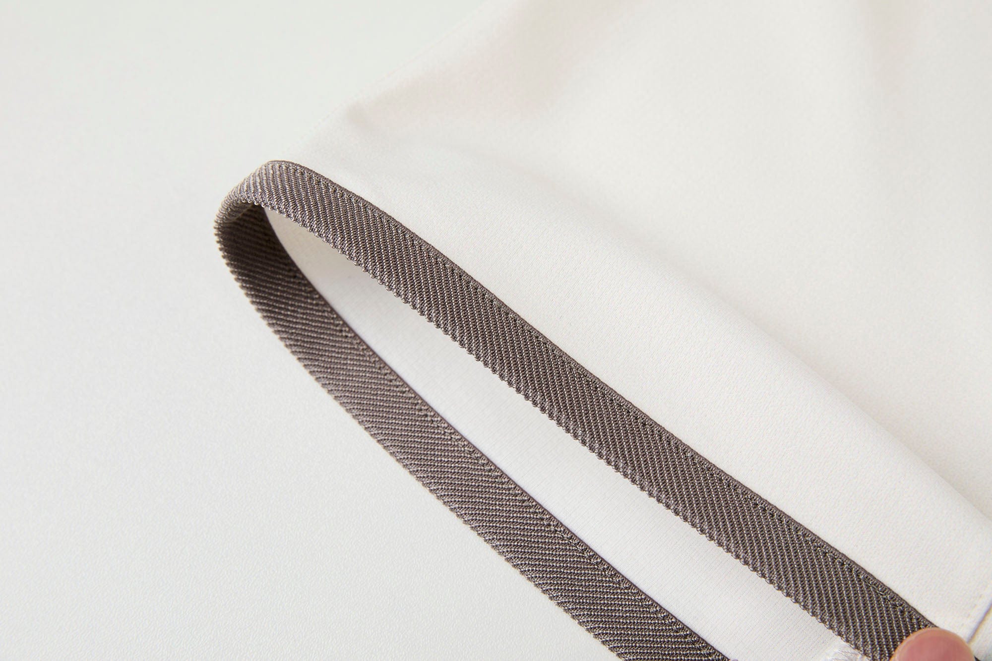 ORGANIC EMOTION Never Work Slogan Stripes Spliced Jersey