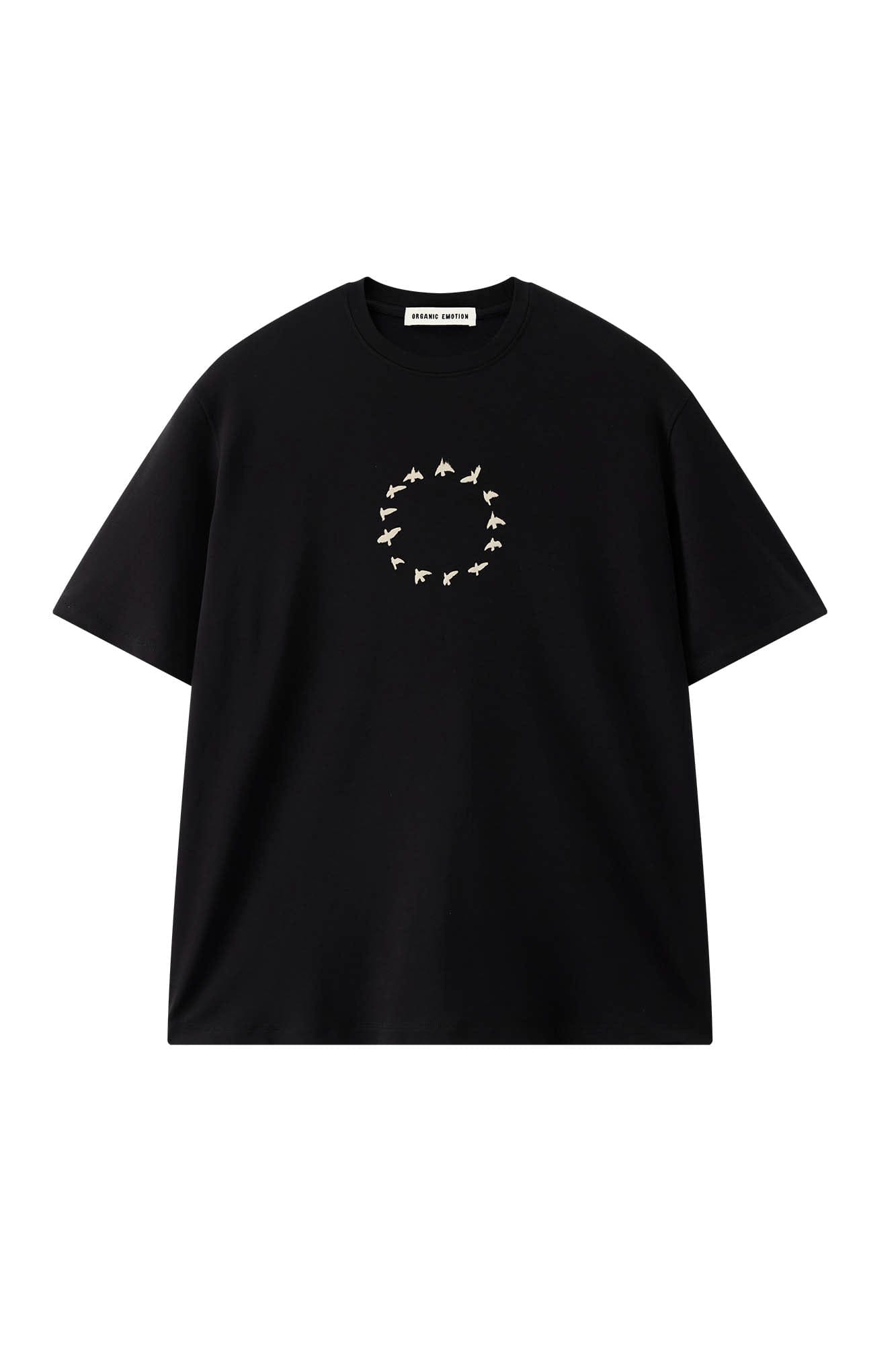 ORGANIC EMOTION Bird-Loop Adjustable Button Back T-Shirt