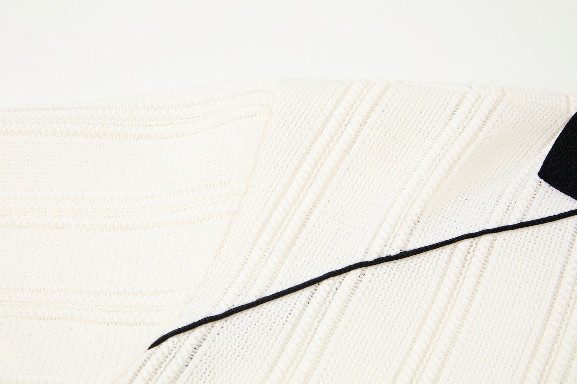 ORGANIC EMOTION Retro Sheer Striped Knit Raglan Jersey