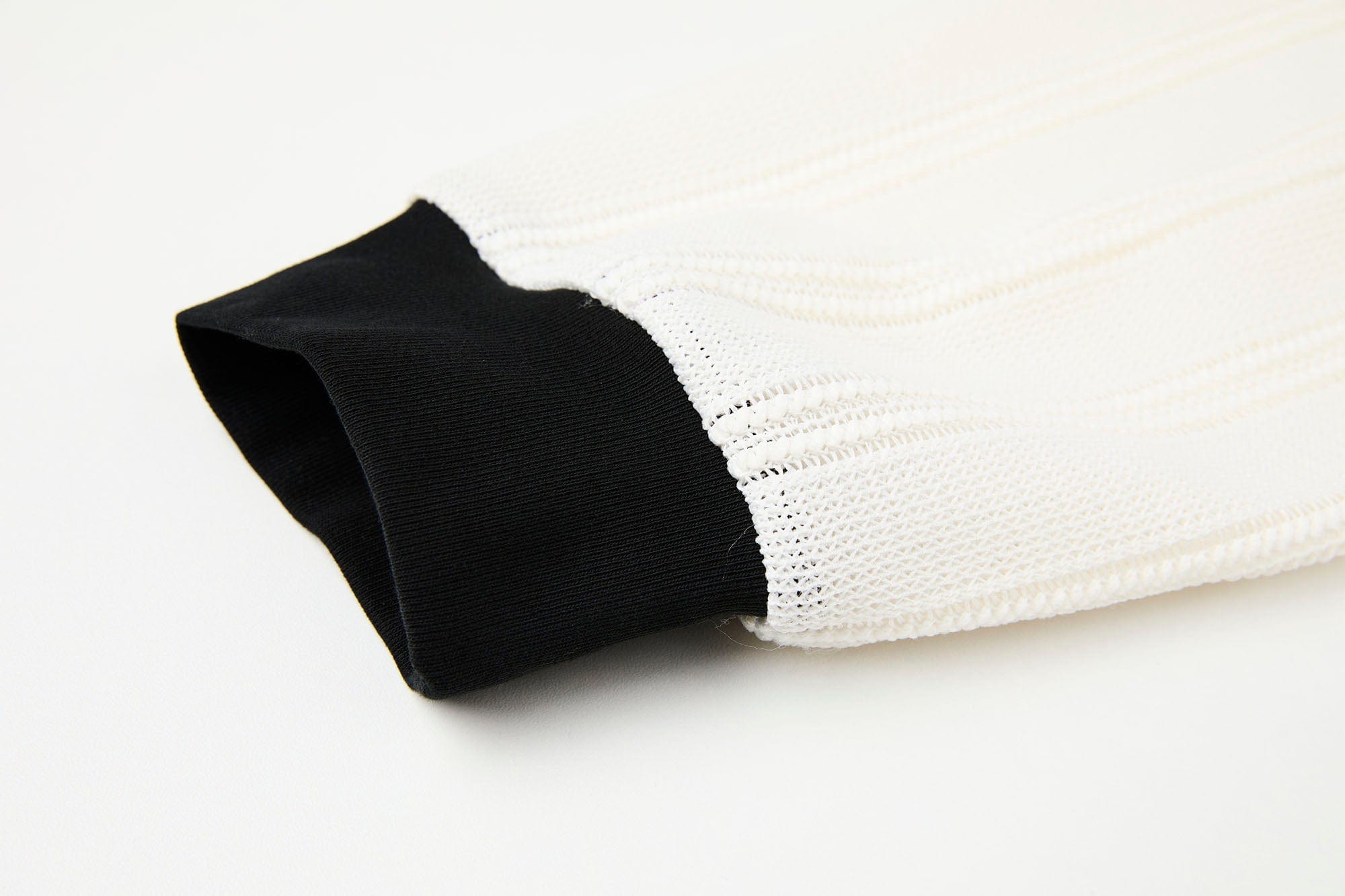 ORGANIC EMOTION Retro Sheer Striped Knit Raglan Jersey